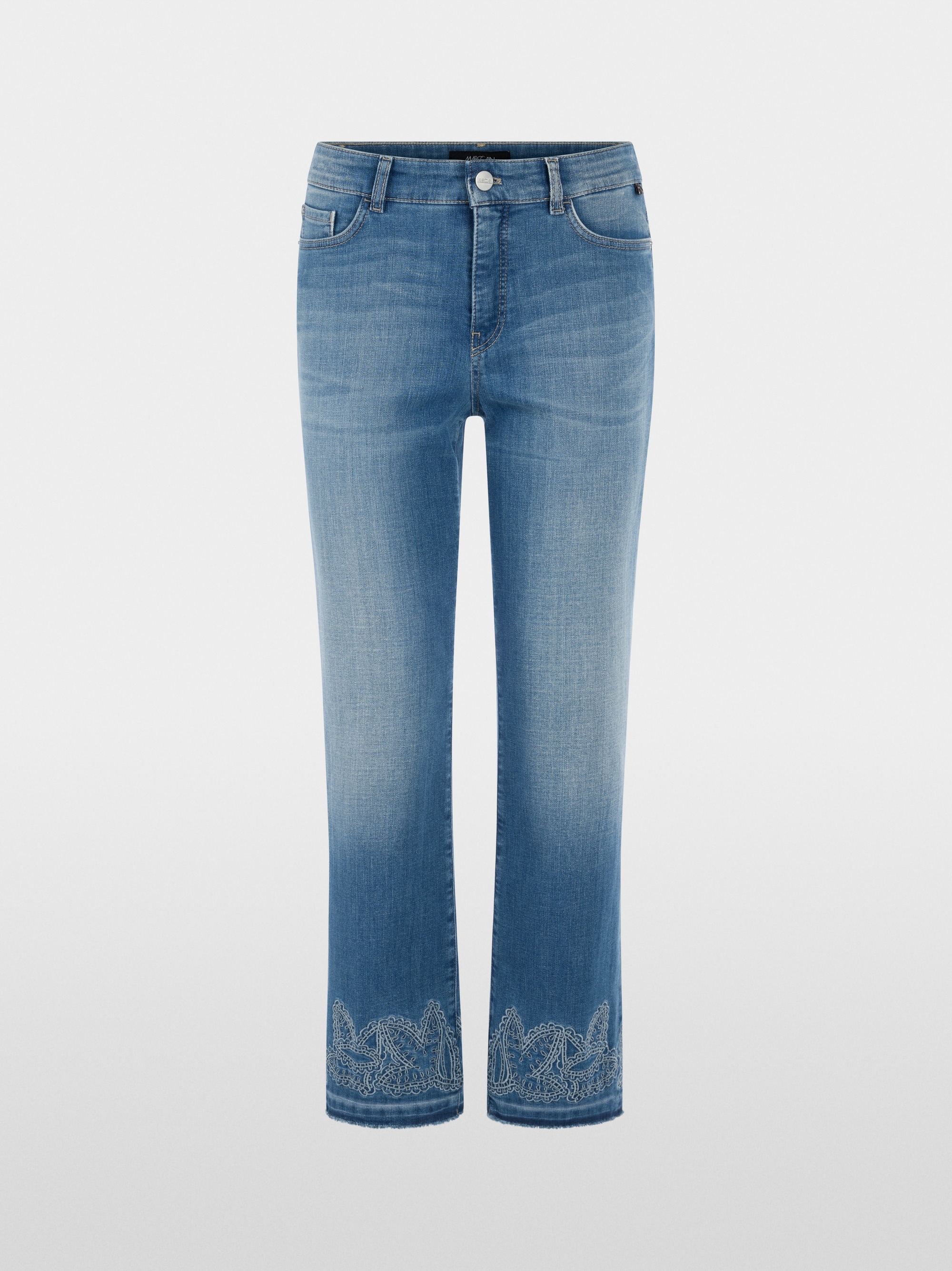 FORLI jeans with paisley embroidery