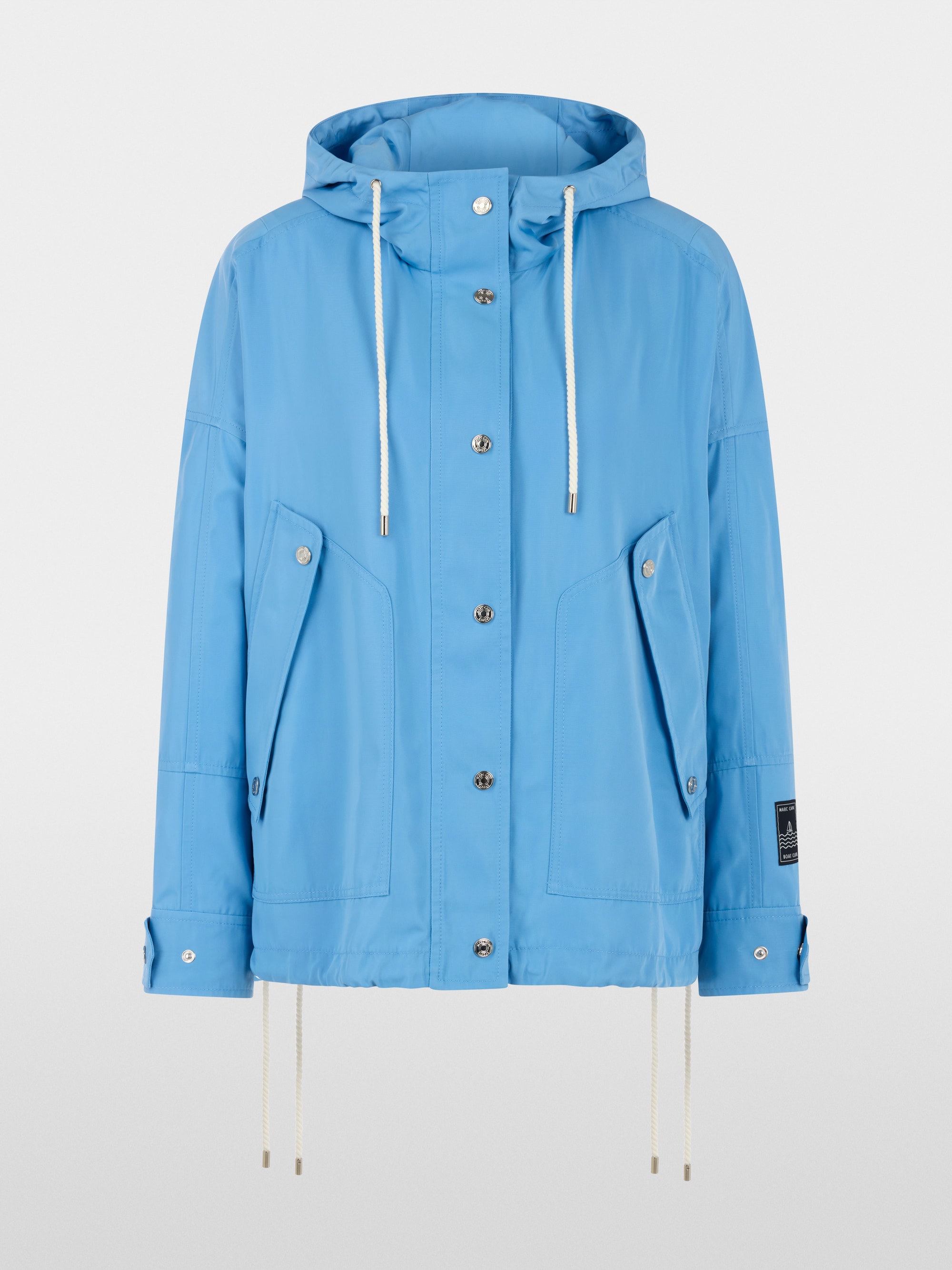 Outdoor jacket with hood