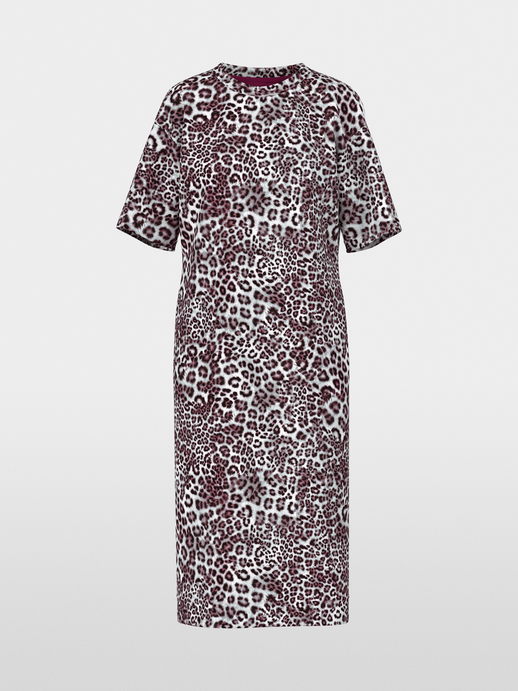 Dress with leopard print