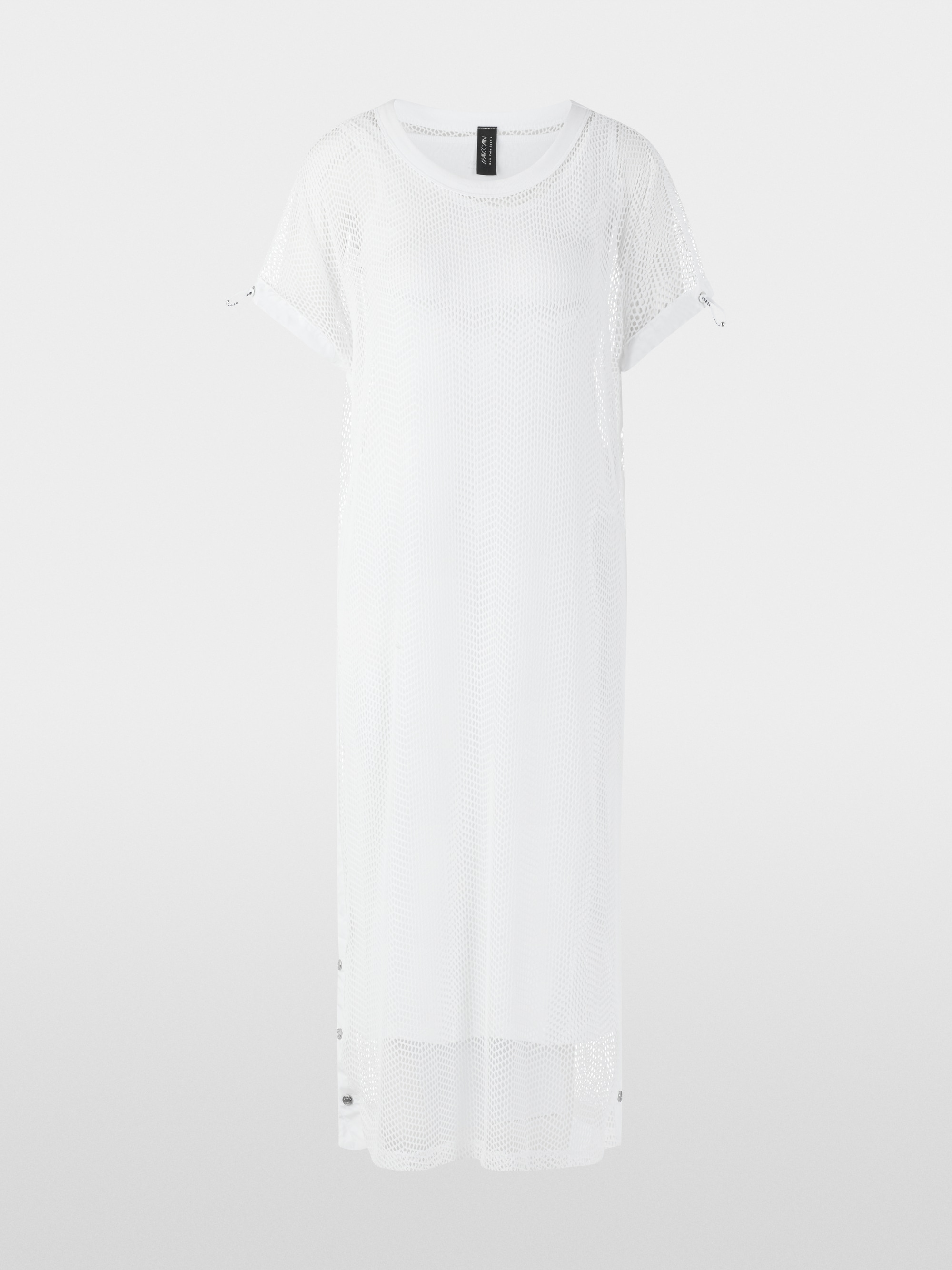 Dress with mesh look