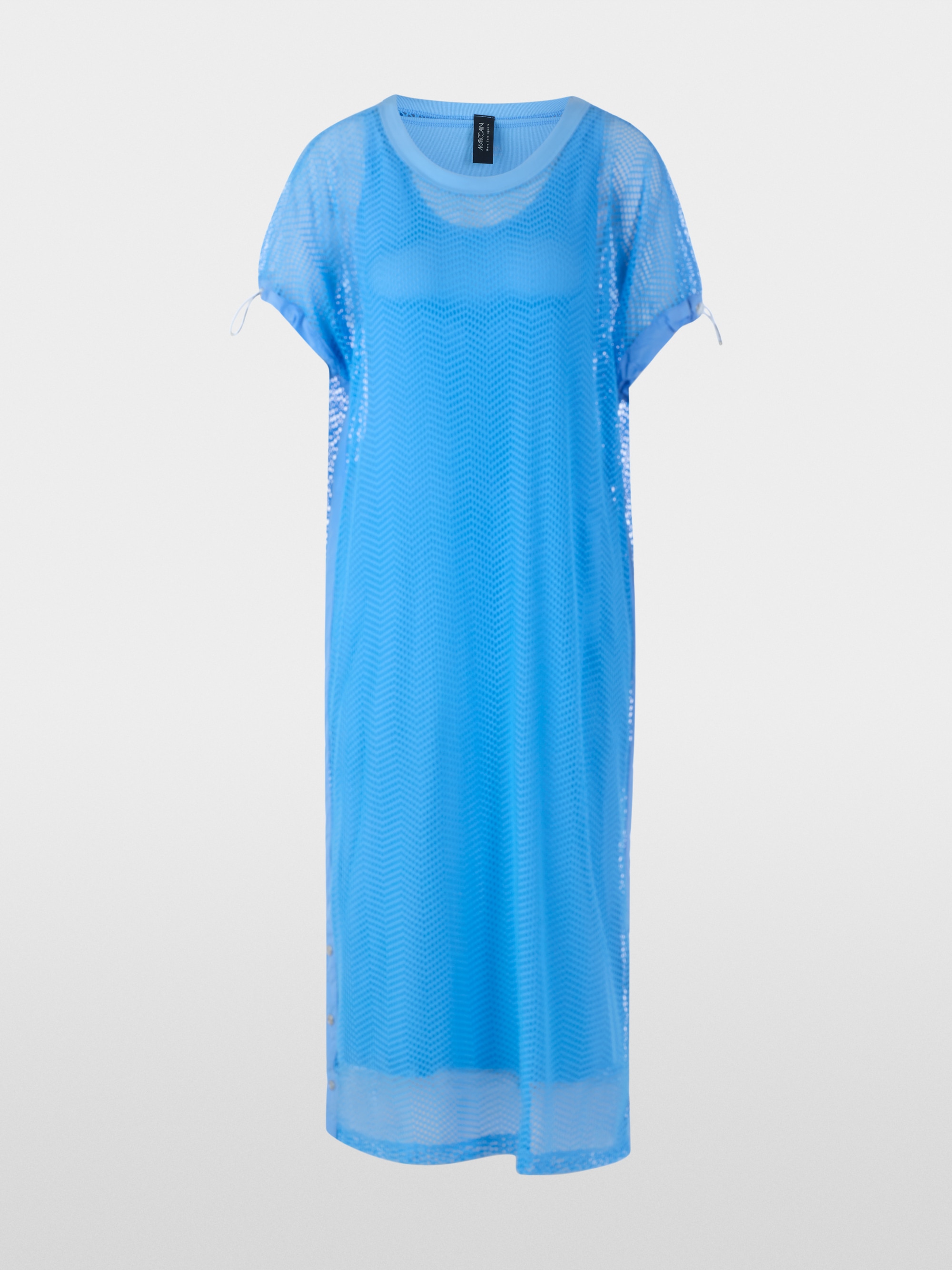 Dress with mesh look