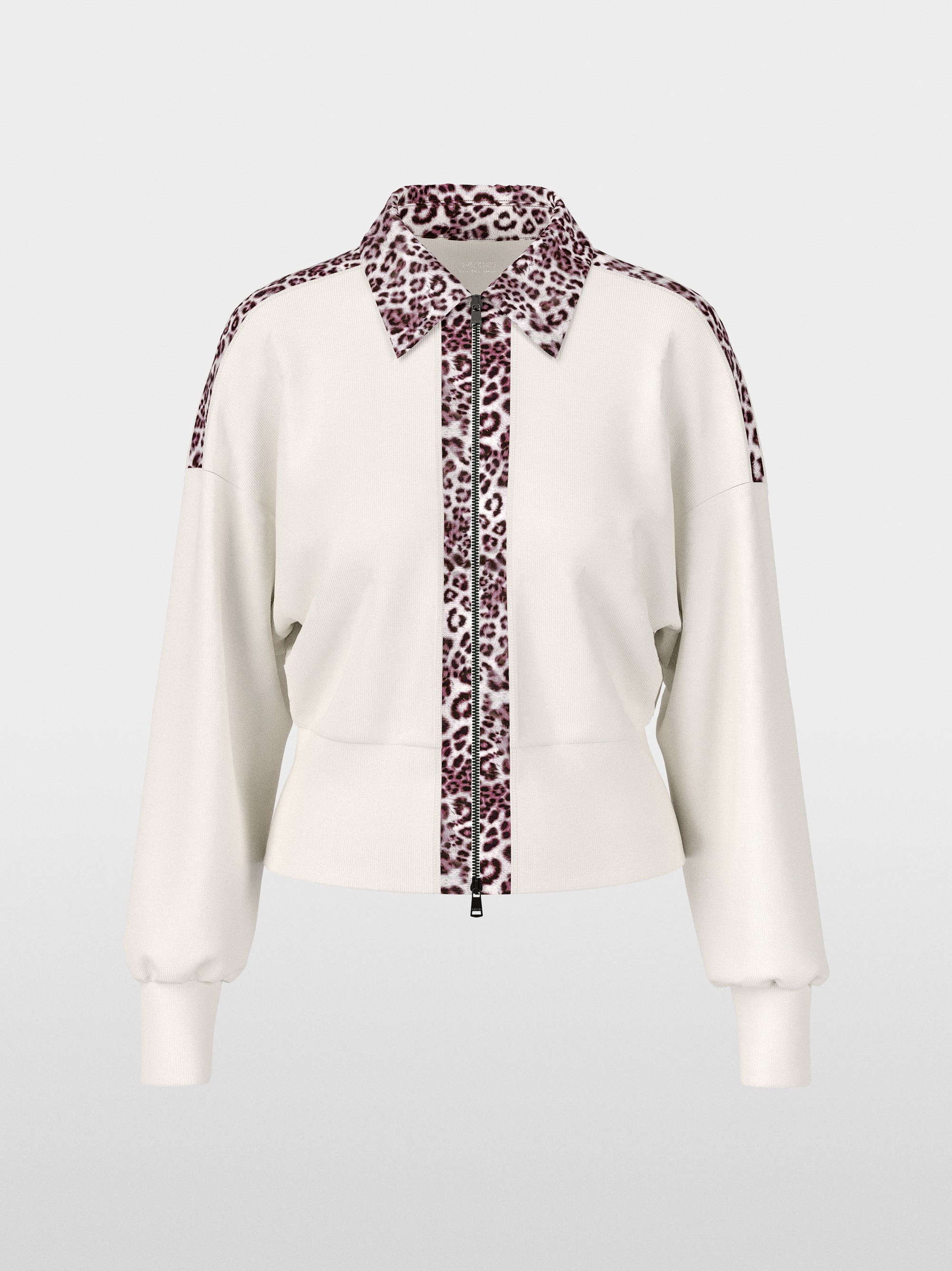 Cardigan with leopard details