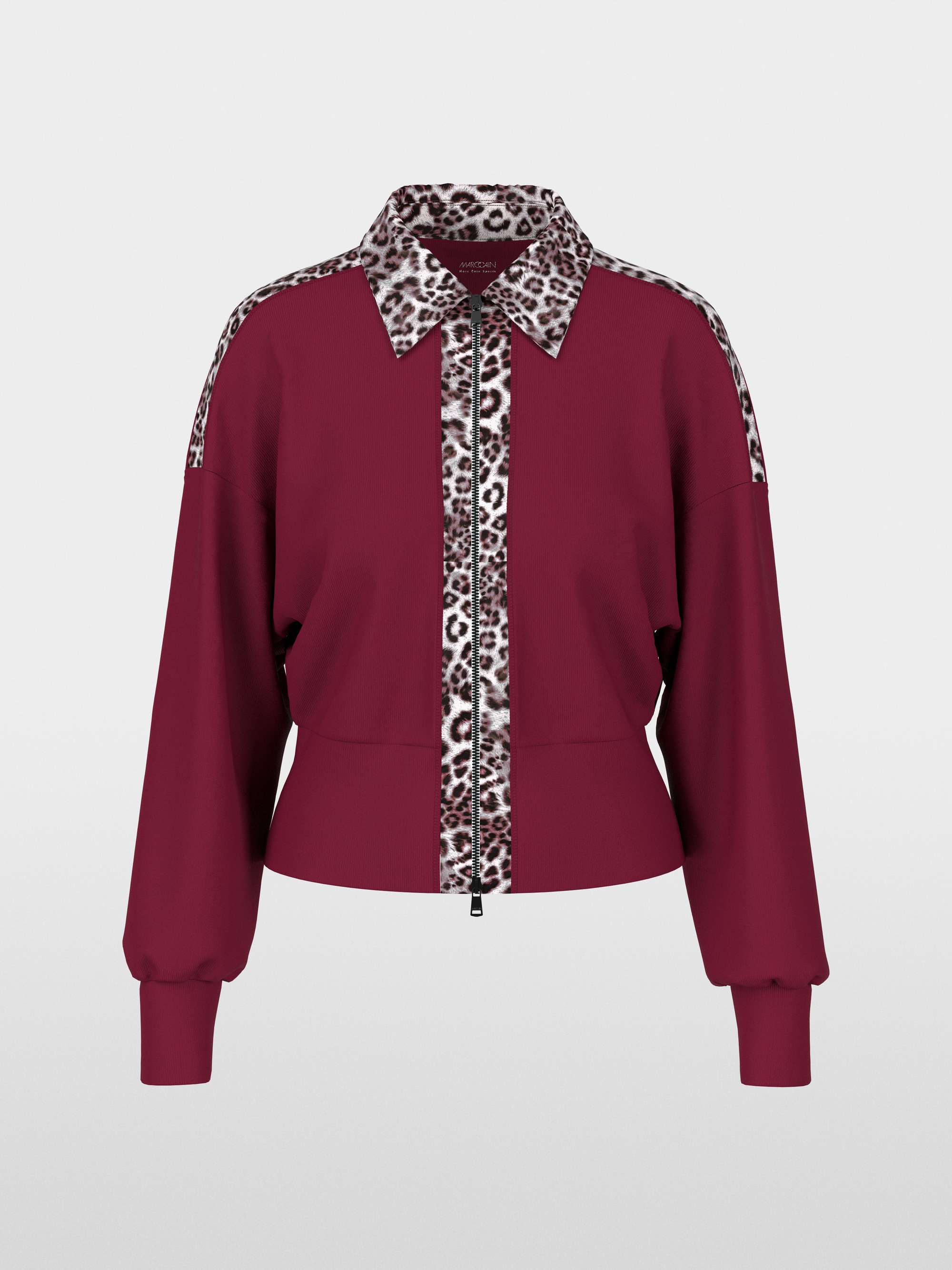 Cardigan with leopard details