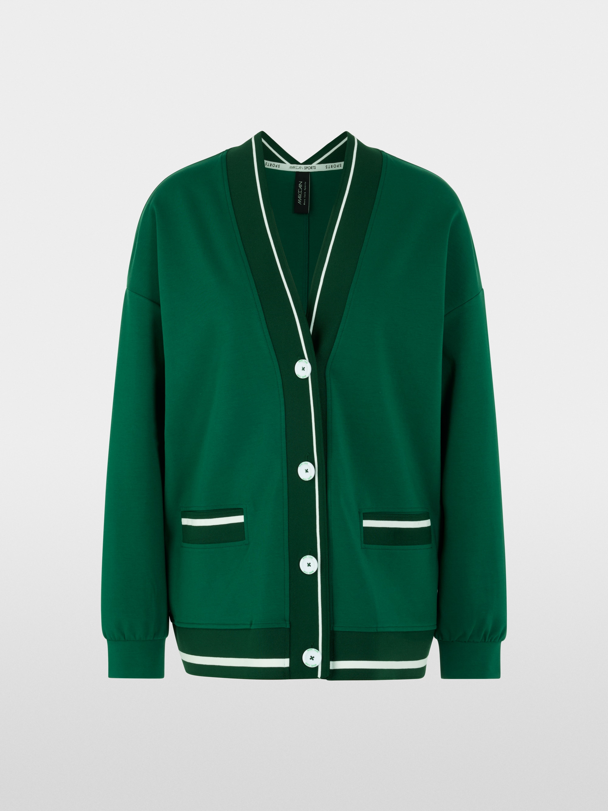 Loose jacket with striped details