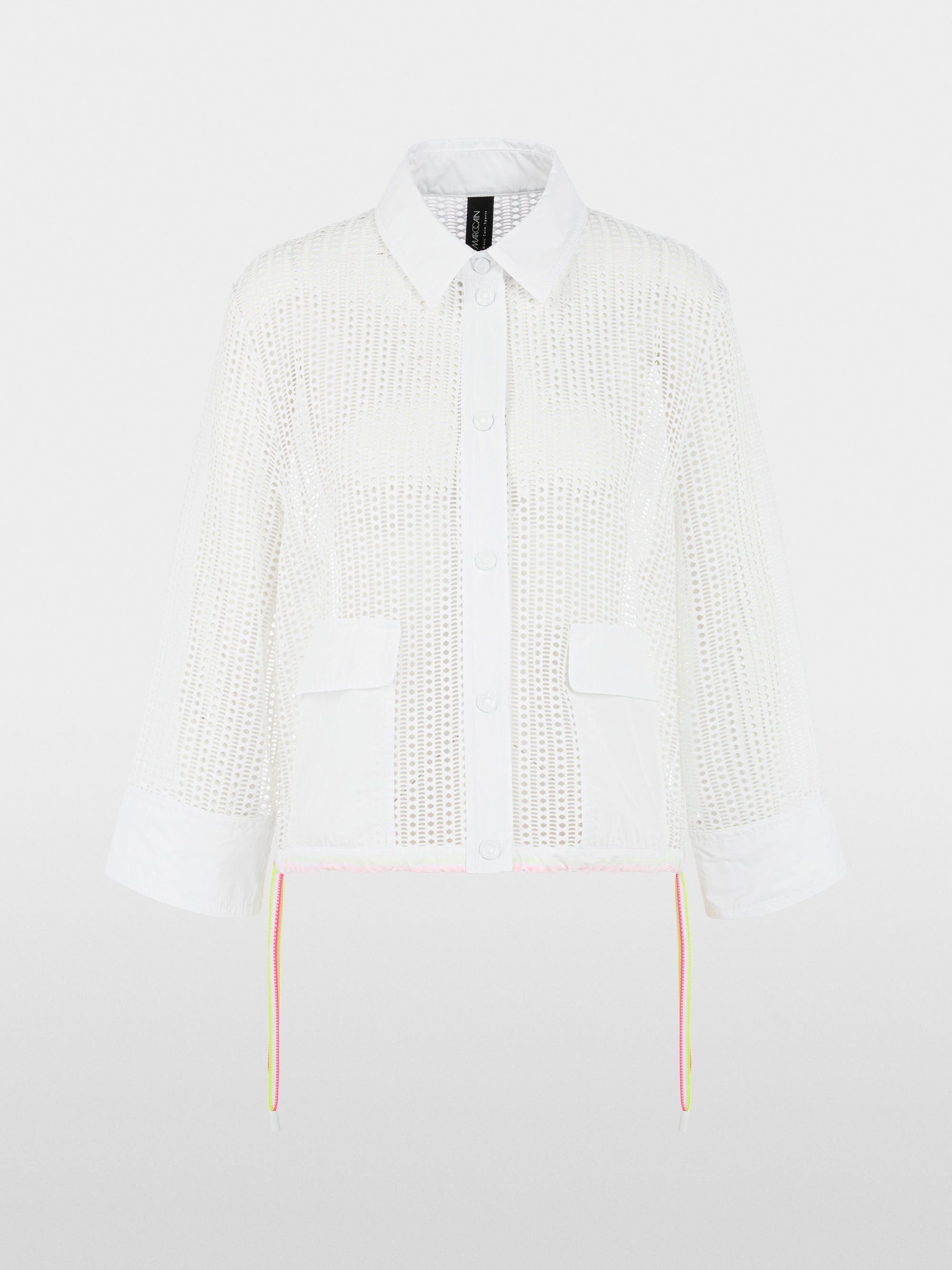 Veste blanche ajourée