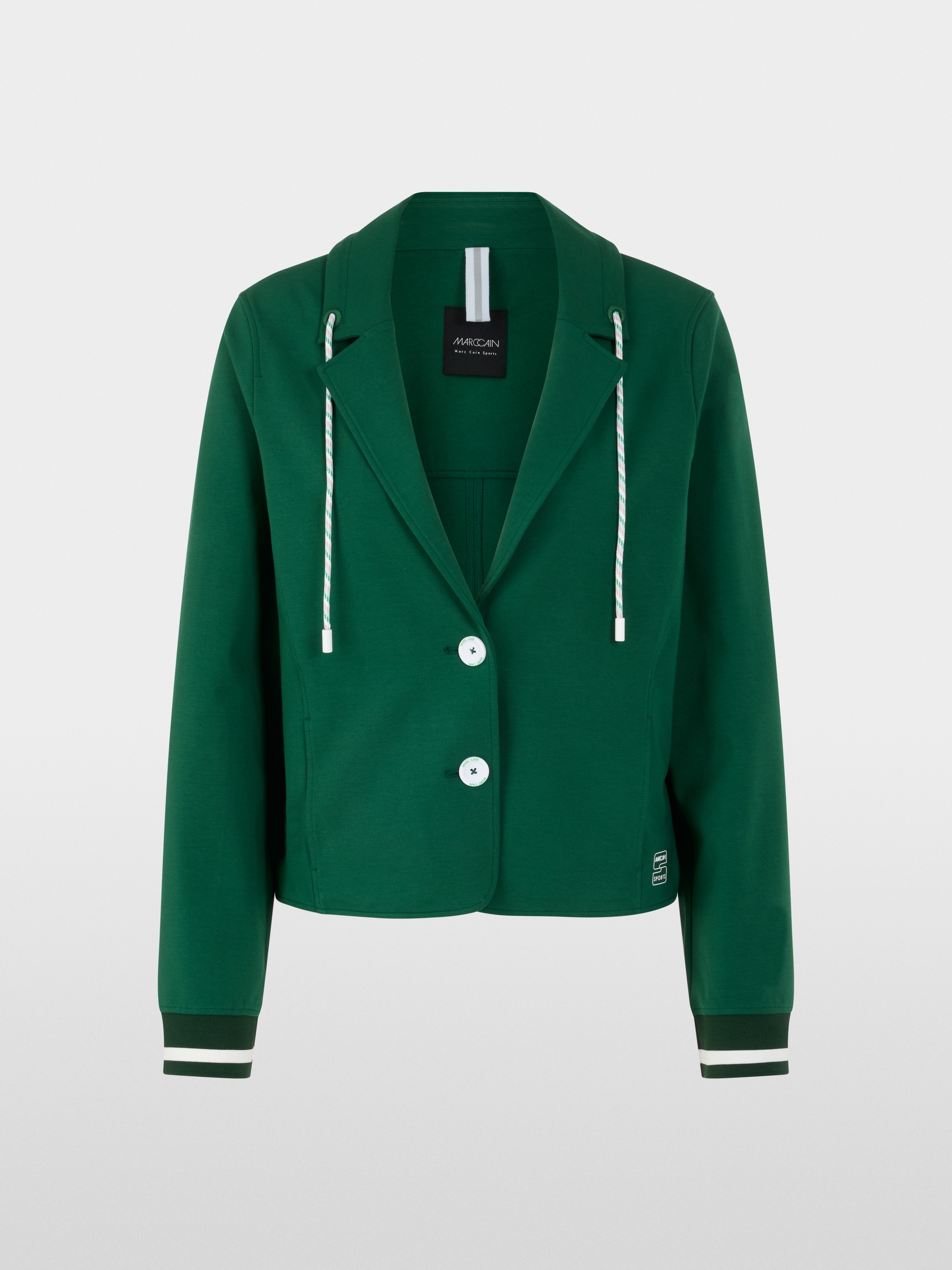 Sporty blazer with striped details