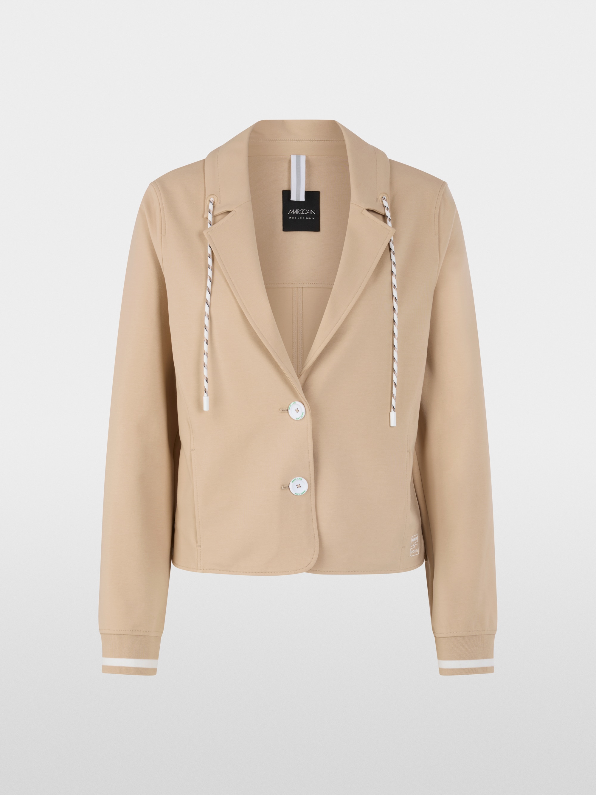 Sporty blazer with striped details