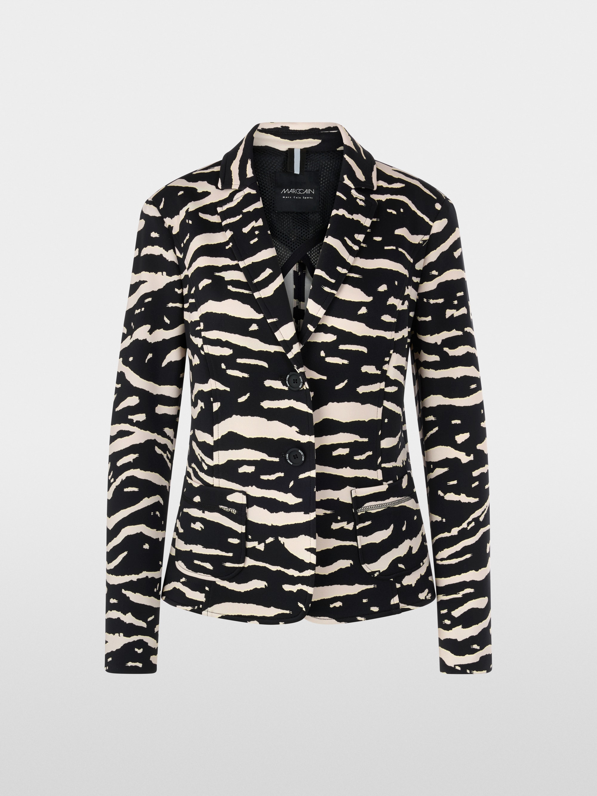 Blazer with animal print