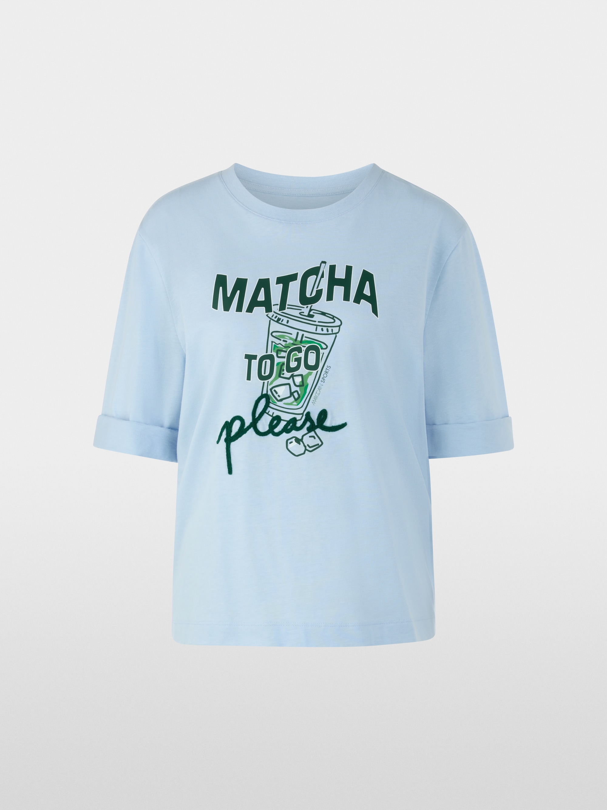 ‘Rethink Together’ matcha print shirt