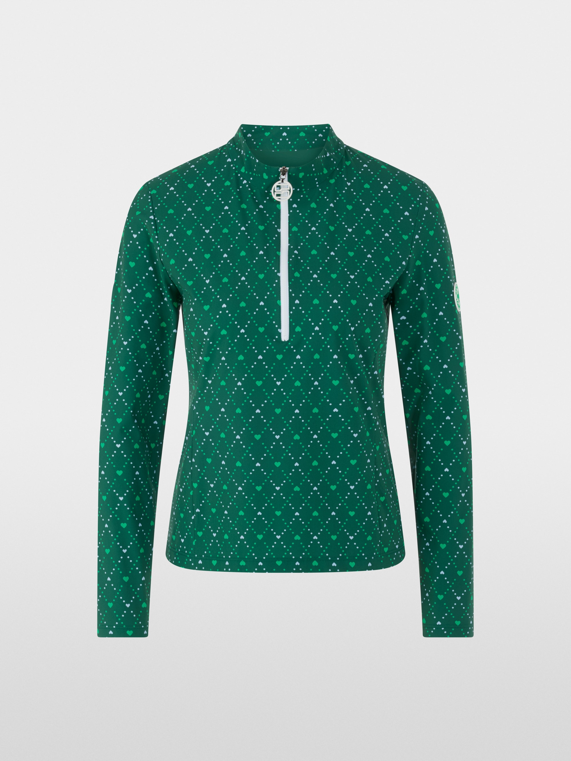 Lightweight shirt with heart print