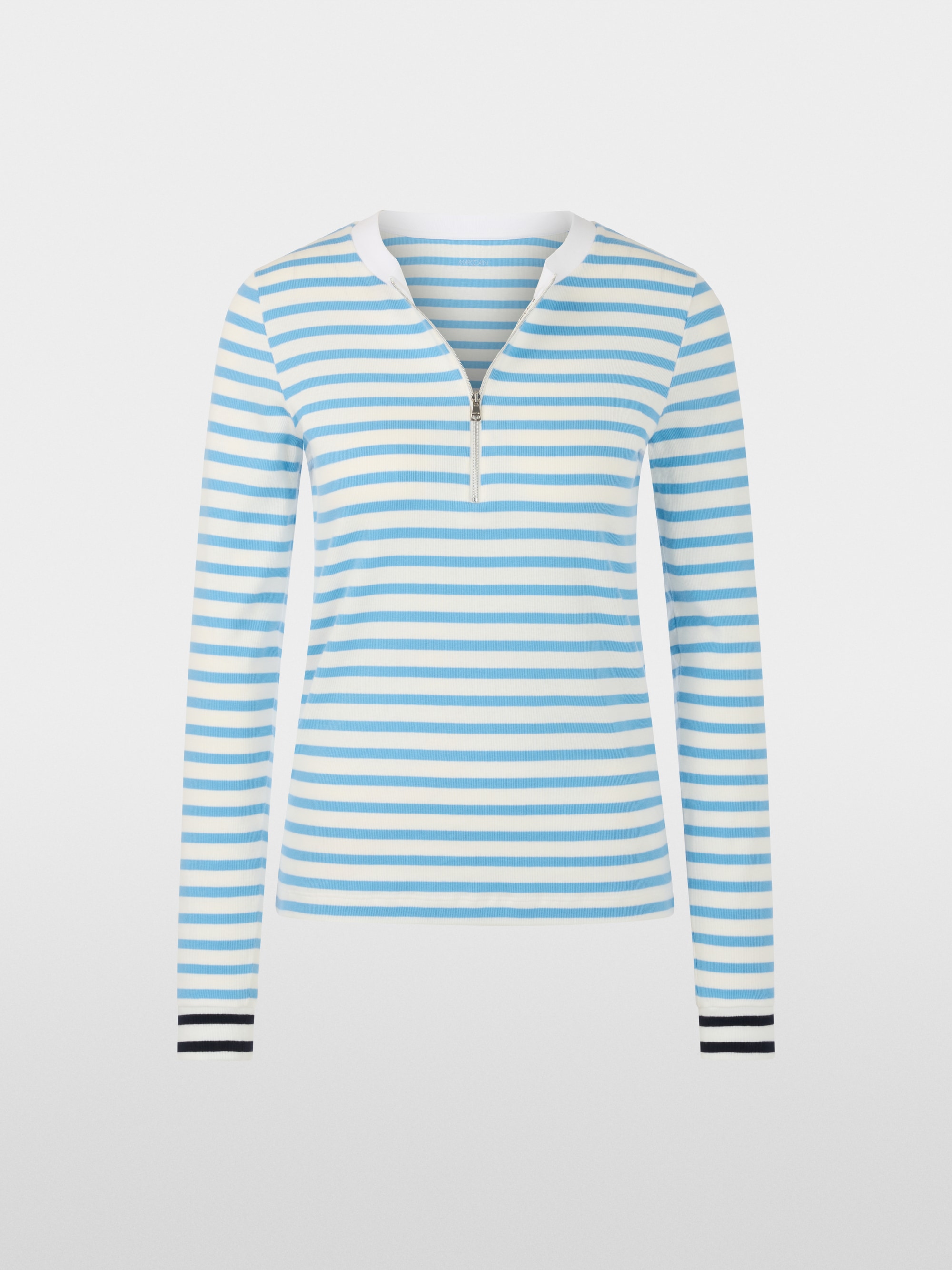Striped long-sleeved shirt