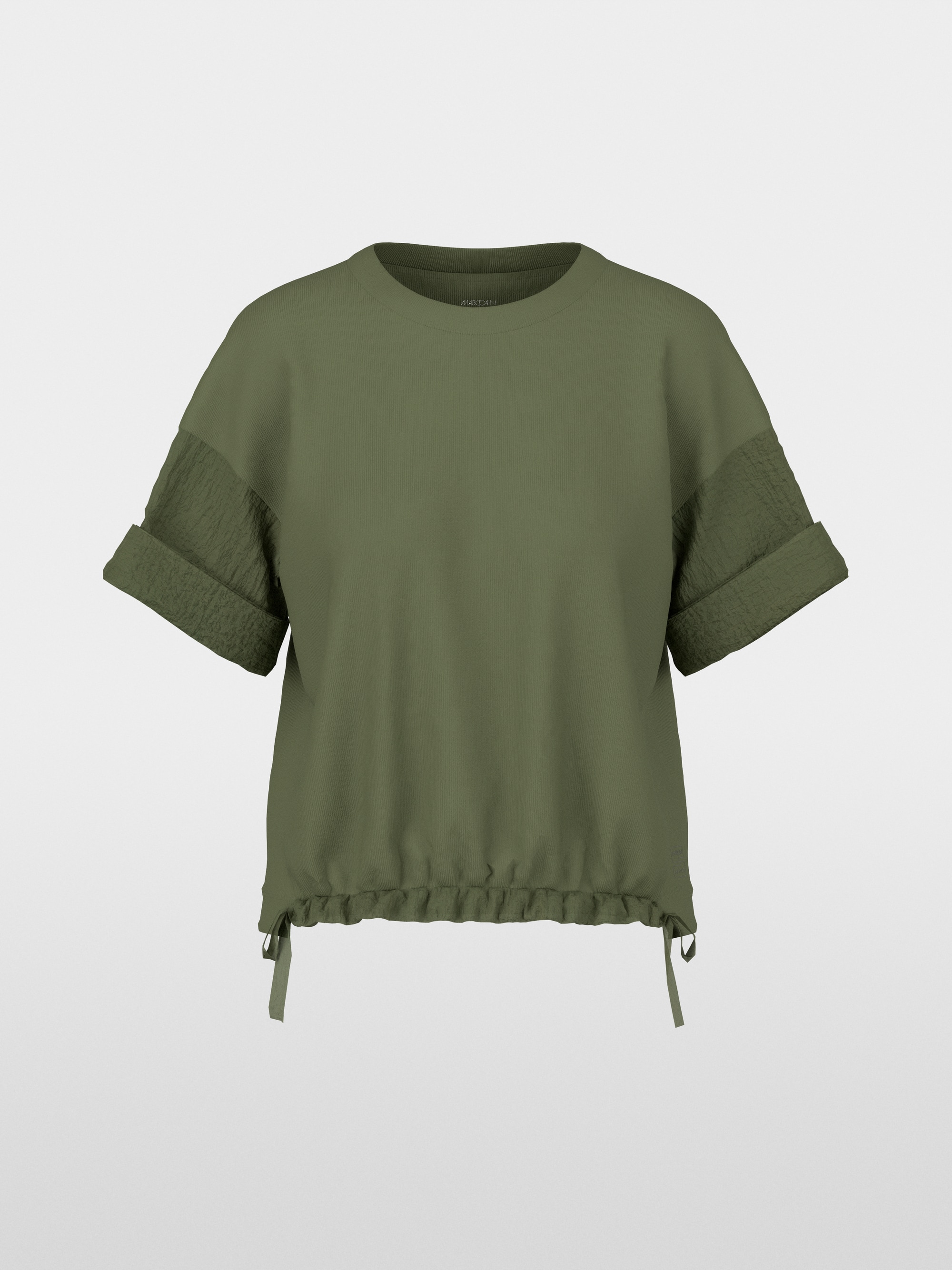 Materials mix T-shirt