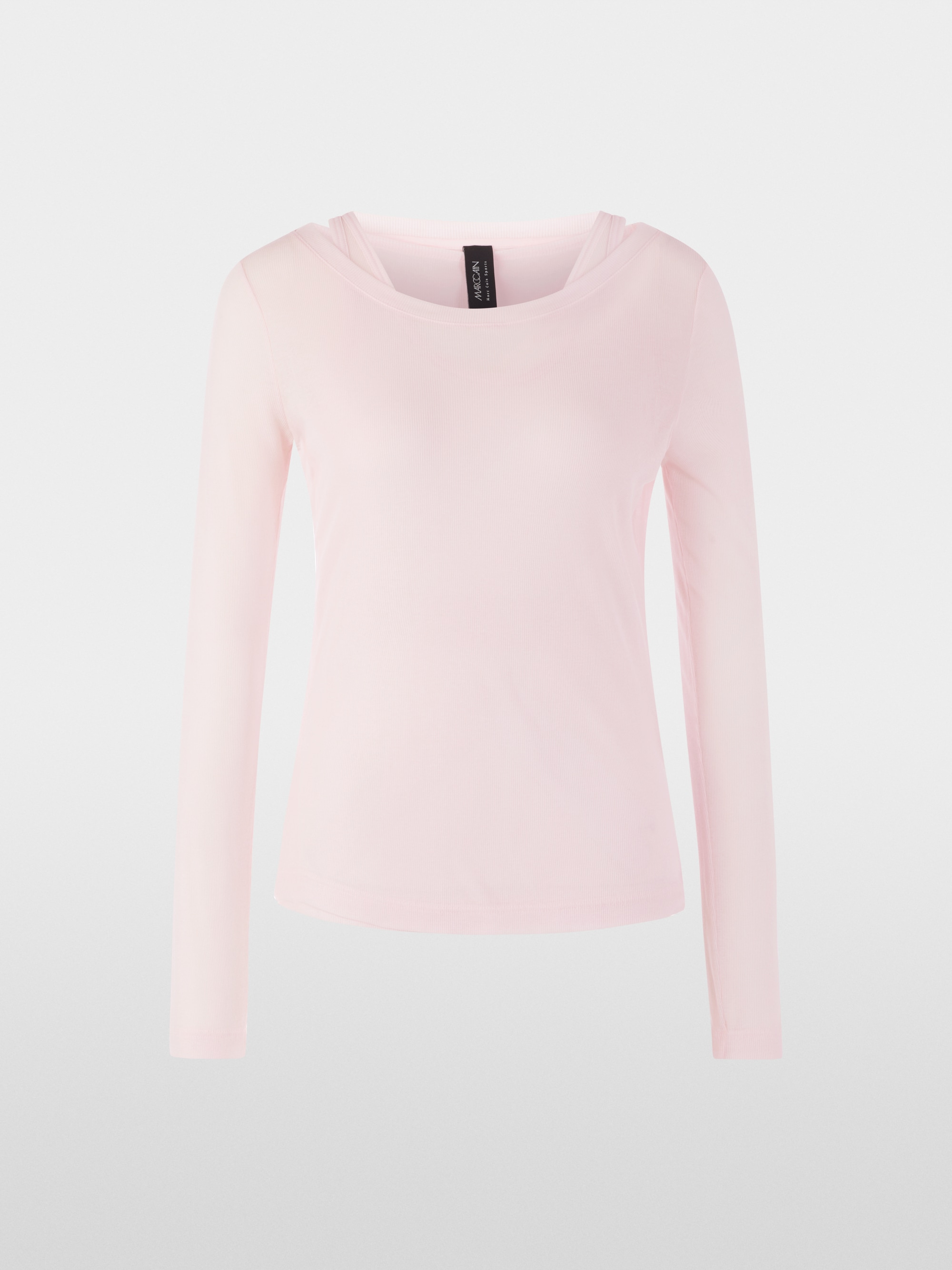 Ribbed long-sleeved shirt