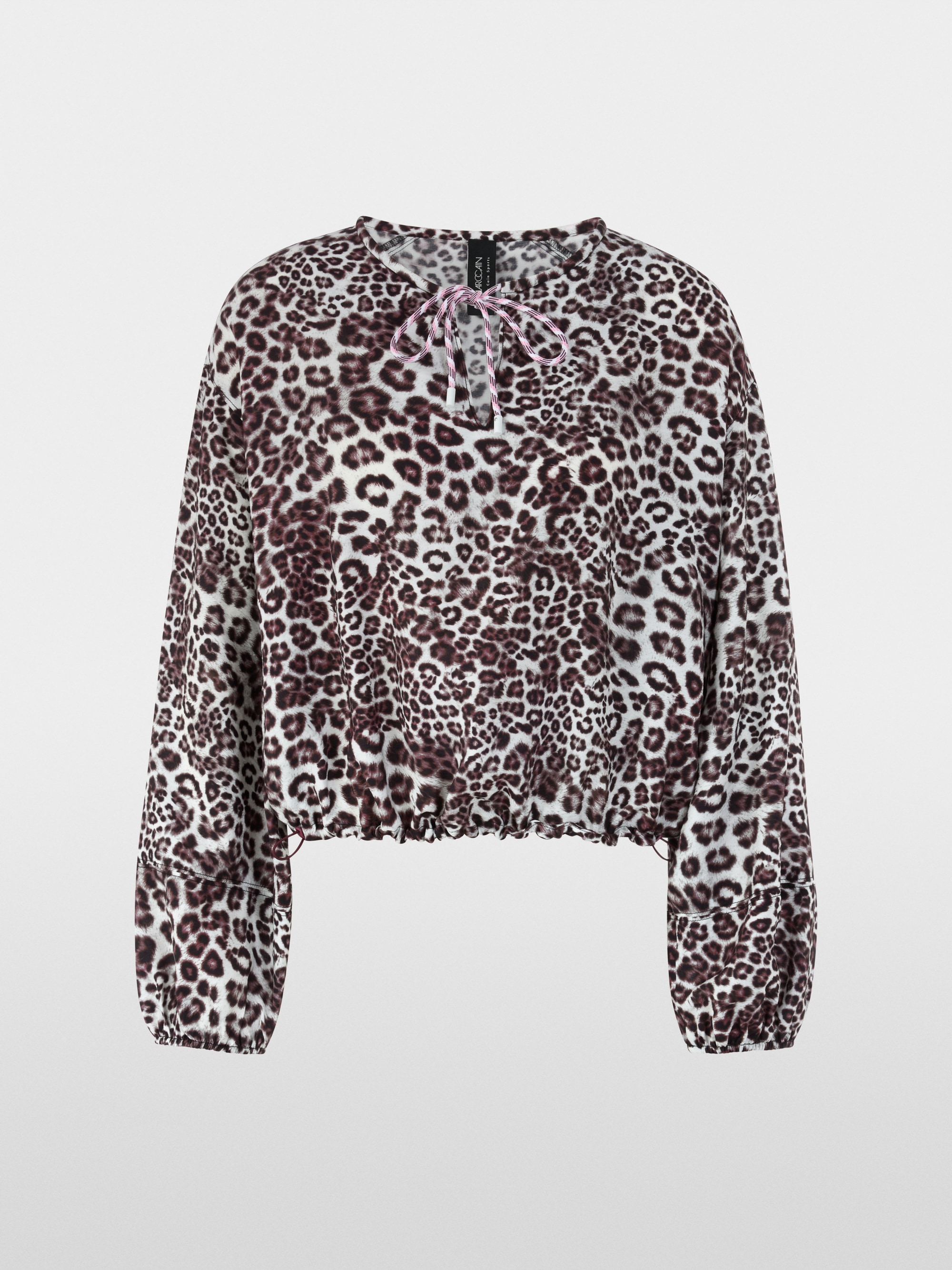 Blouse with leopard print