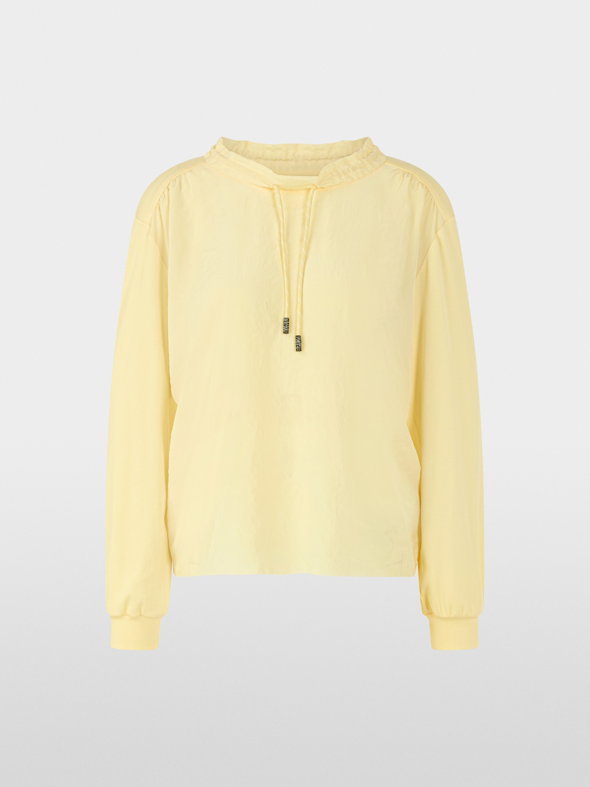 T-shirt à manches longues en mélange de matières