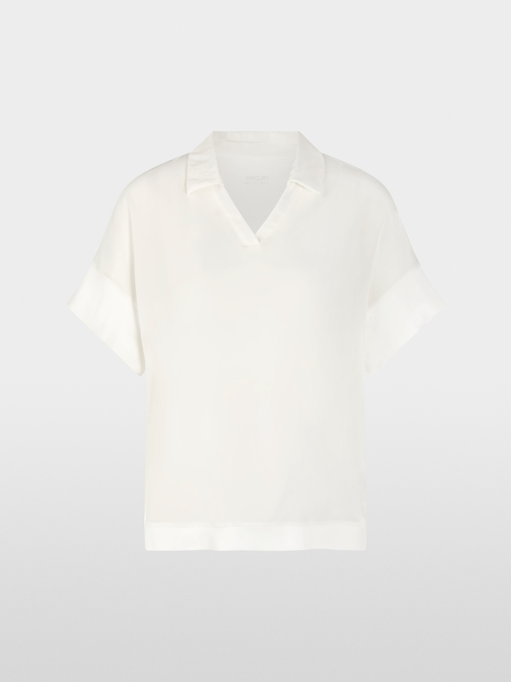 Blouse shirt in material mix