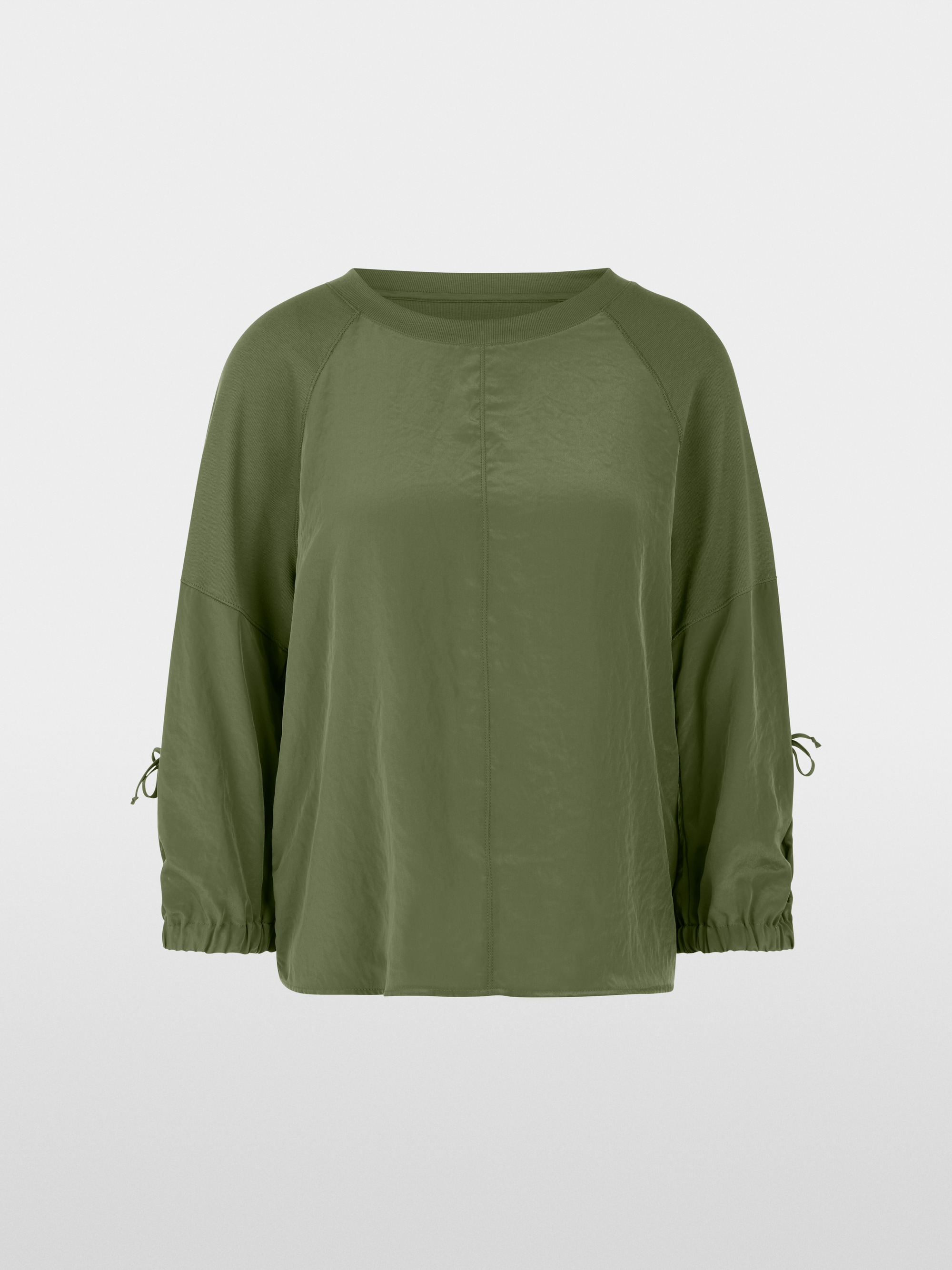 Blouse shirt in a mix of materials