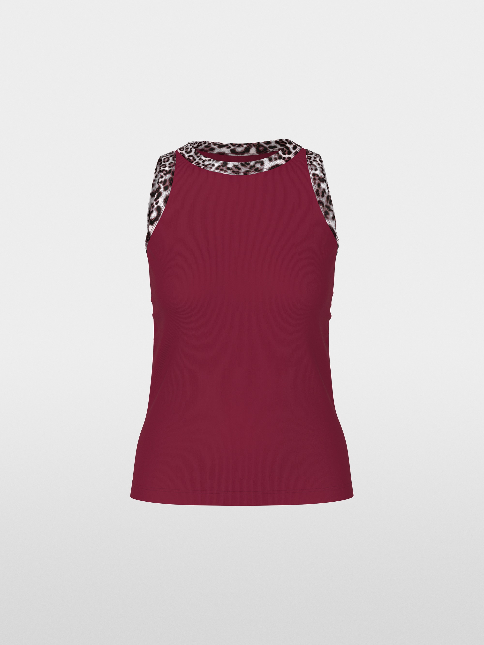 Top with leopard print