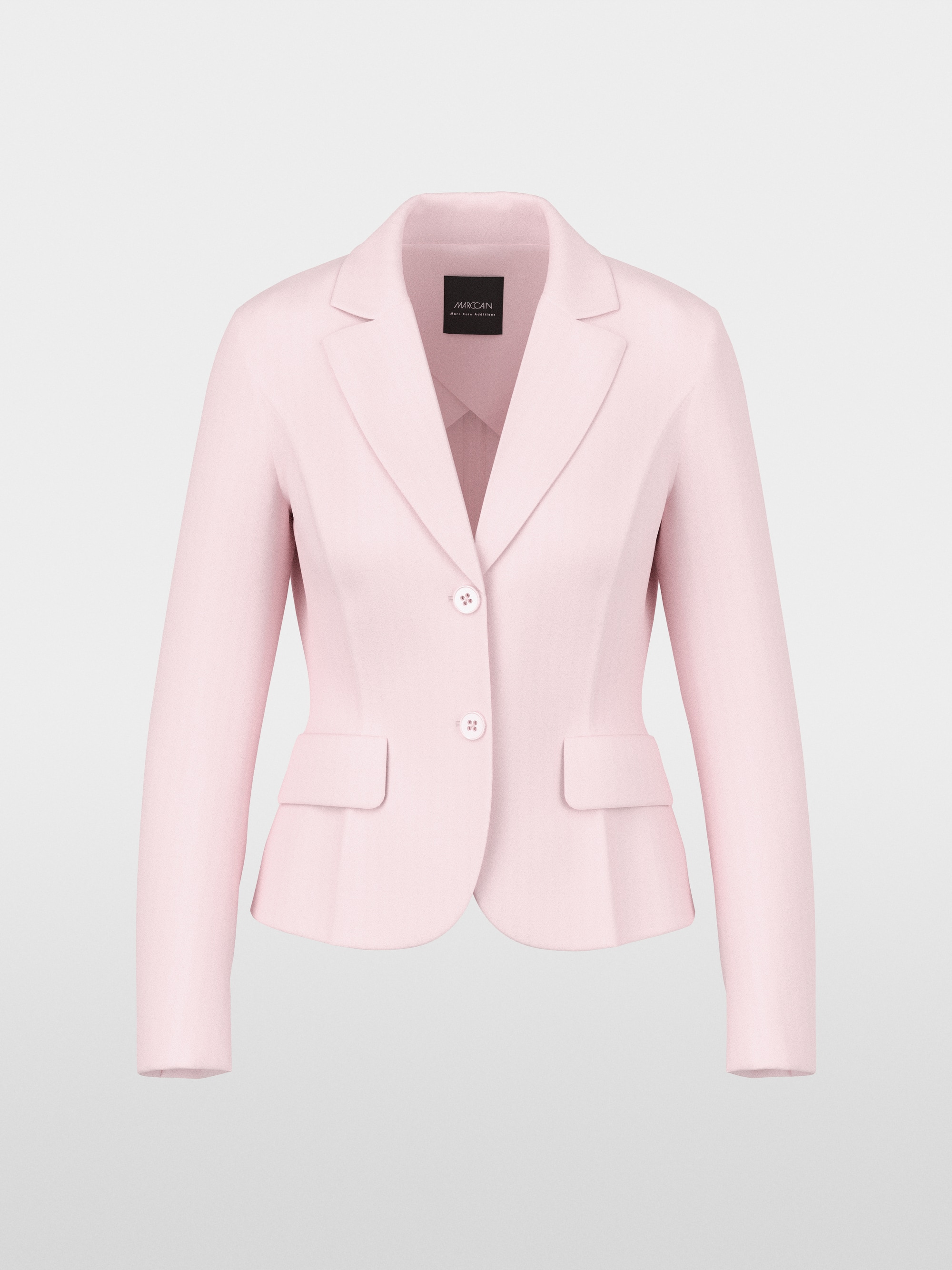 Fitted stretch blazer with lapels