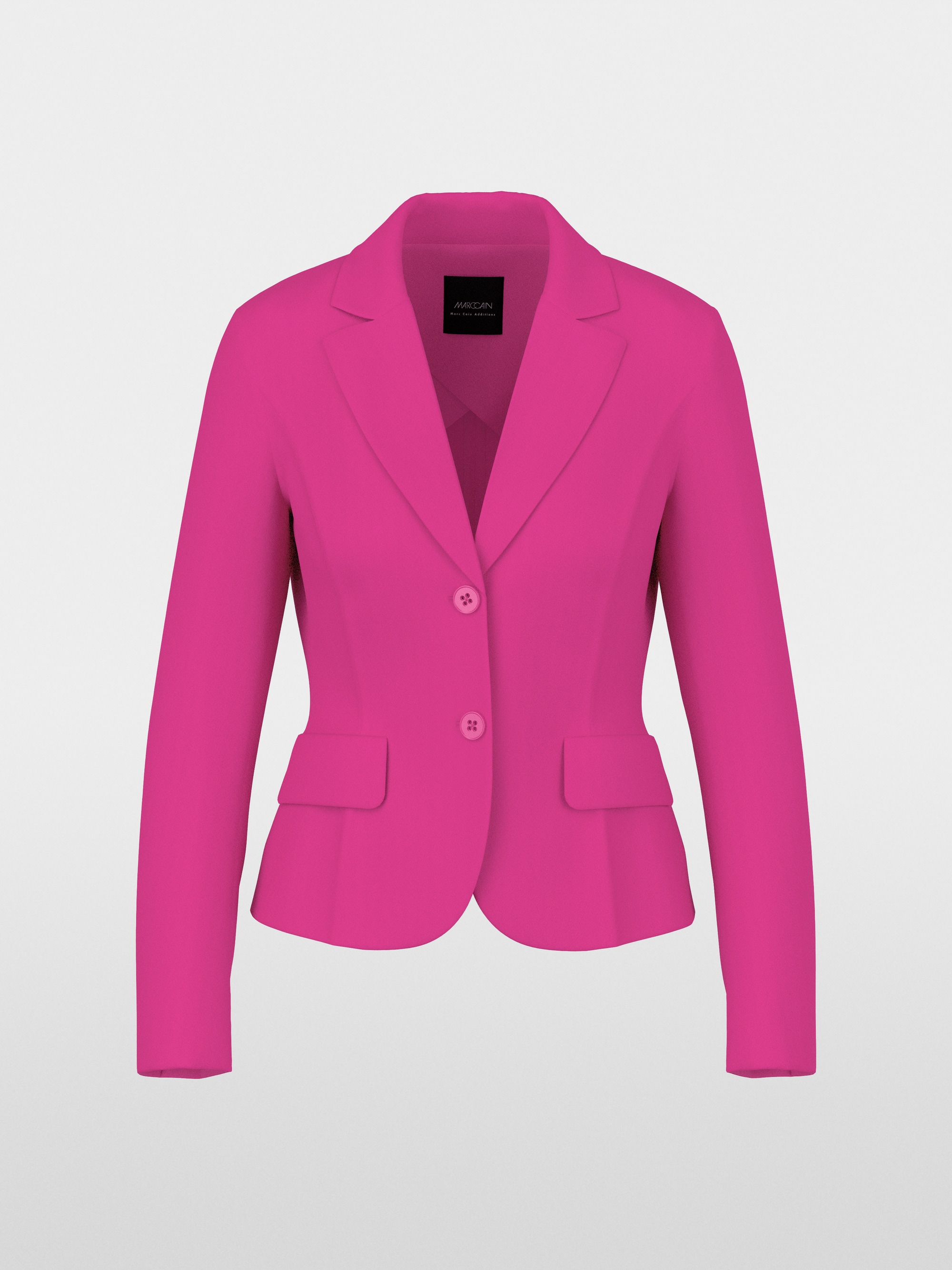 Blazer cintré en stretch à revers