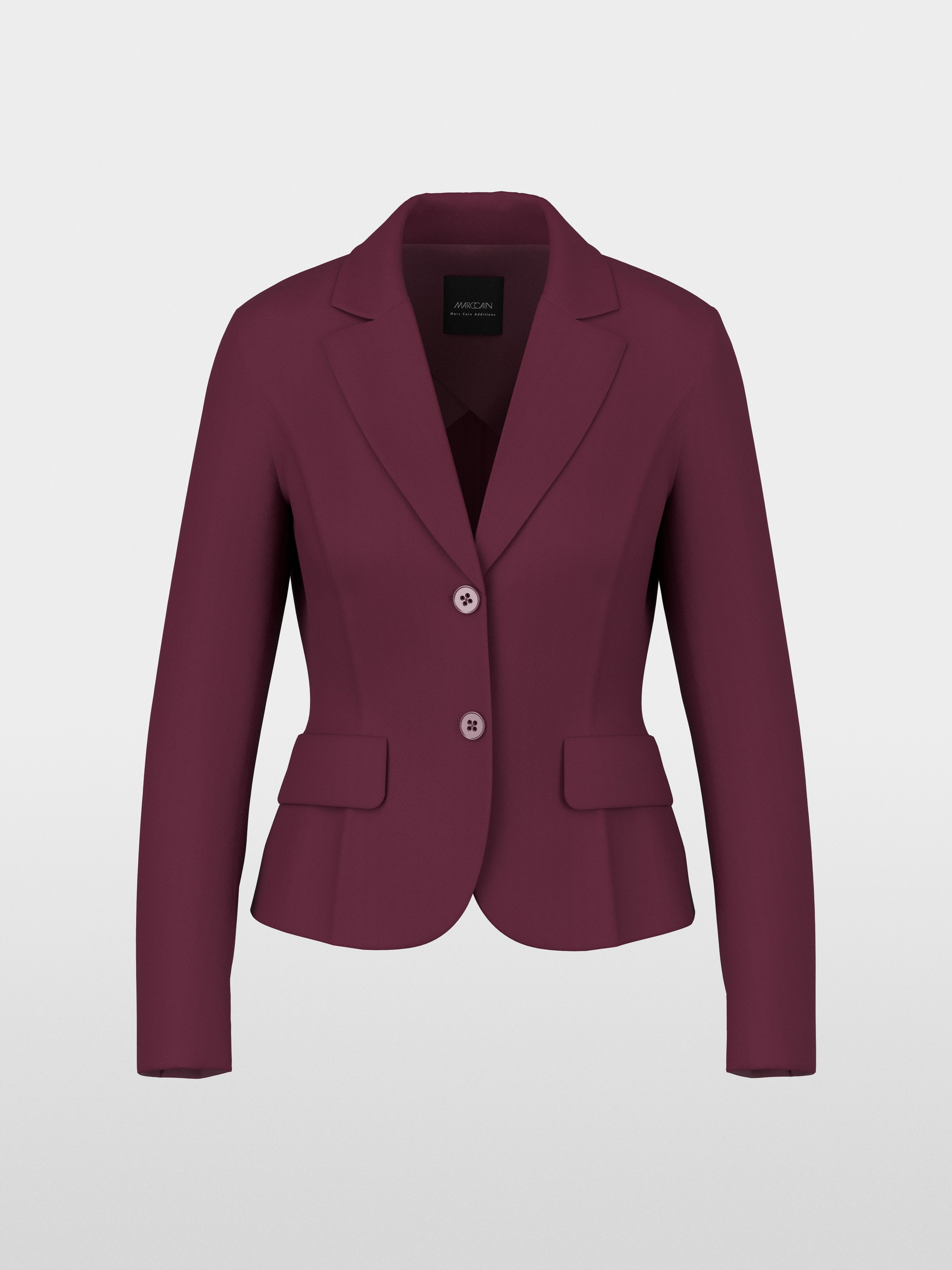 Fitted stretch blazer with lapels