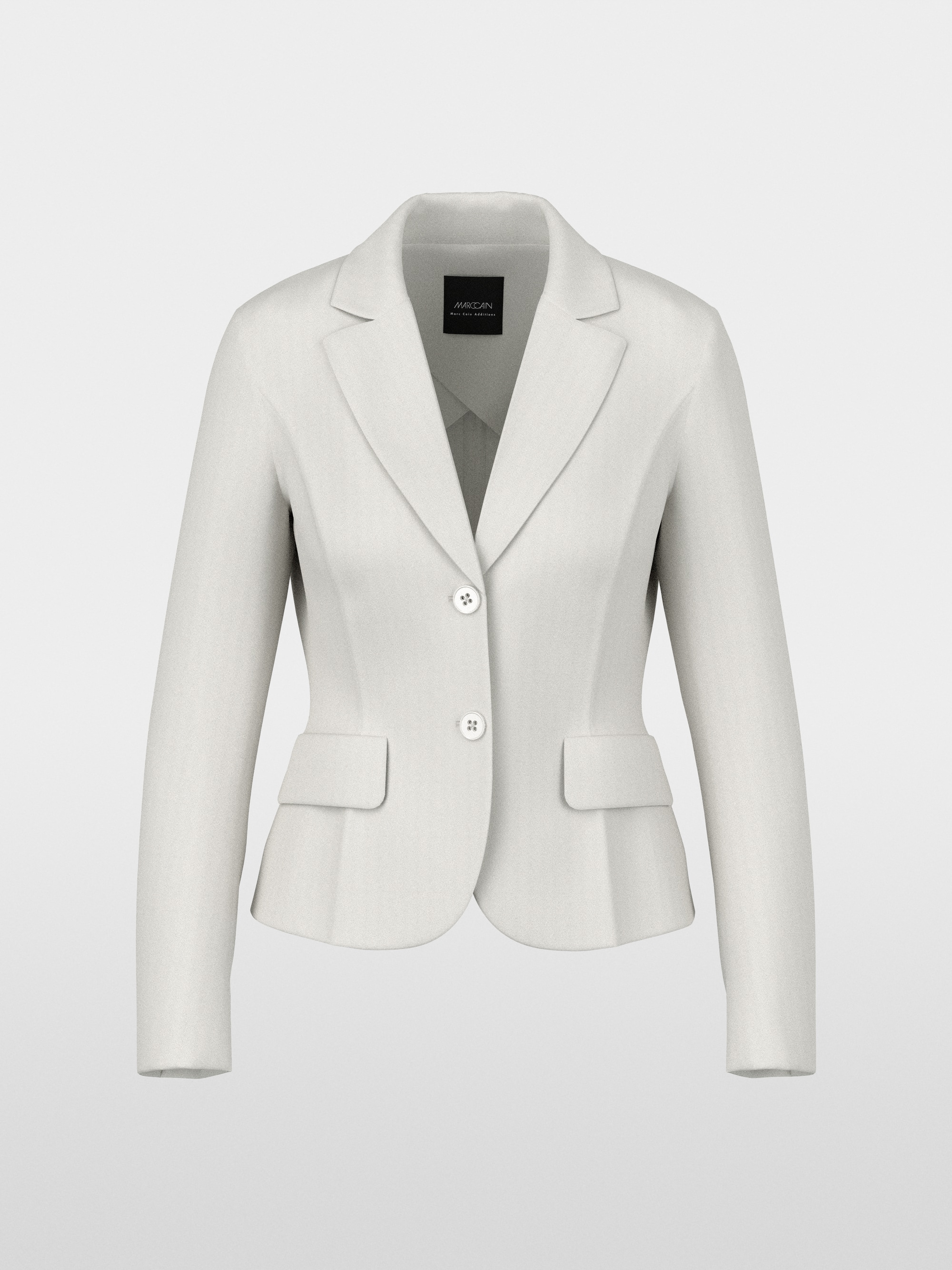 Fitted stretch blazer with lapels