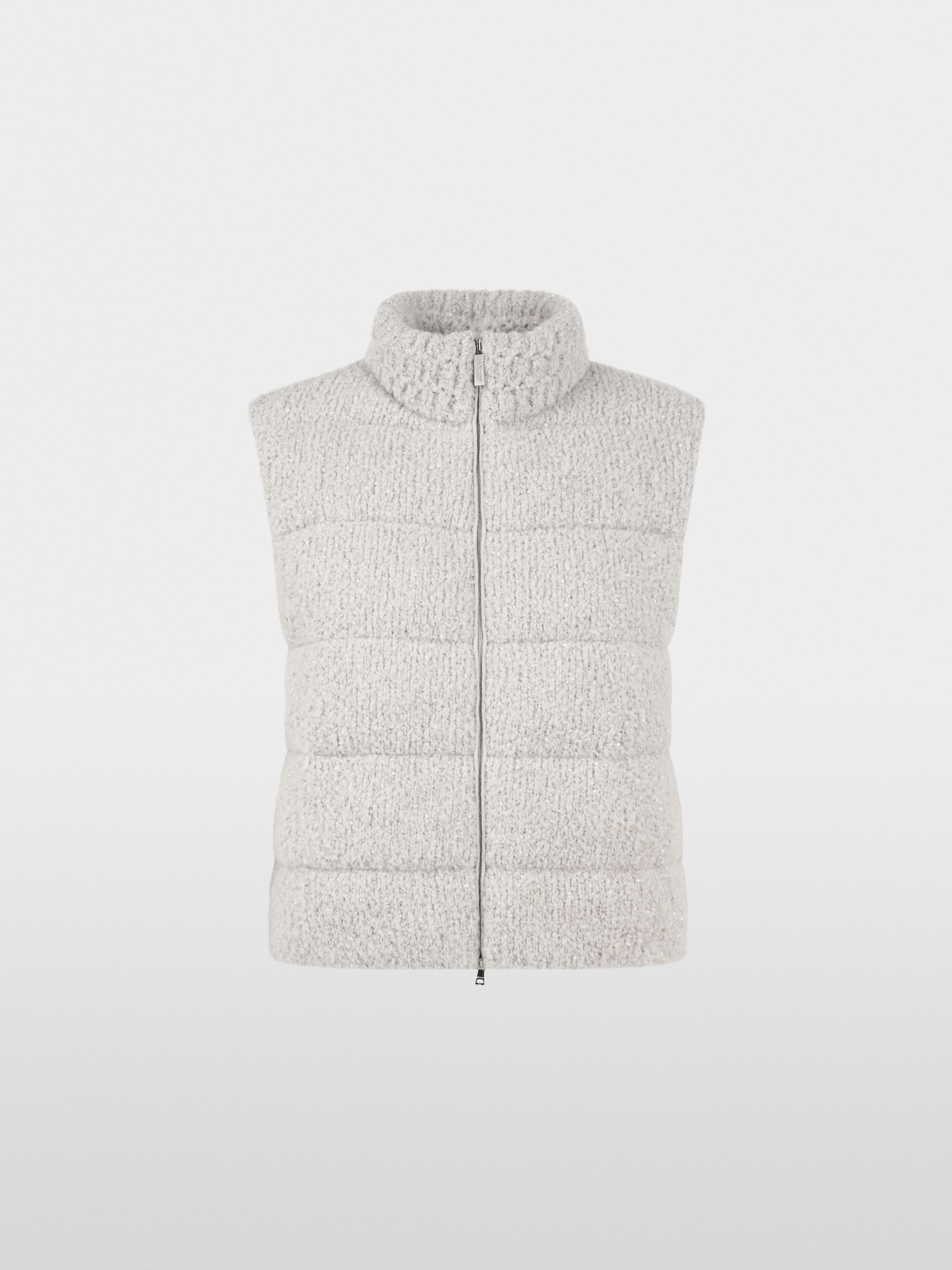 ‘Knitted in Germany’ bouclé waistcoat