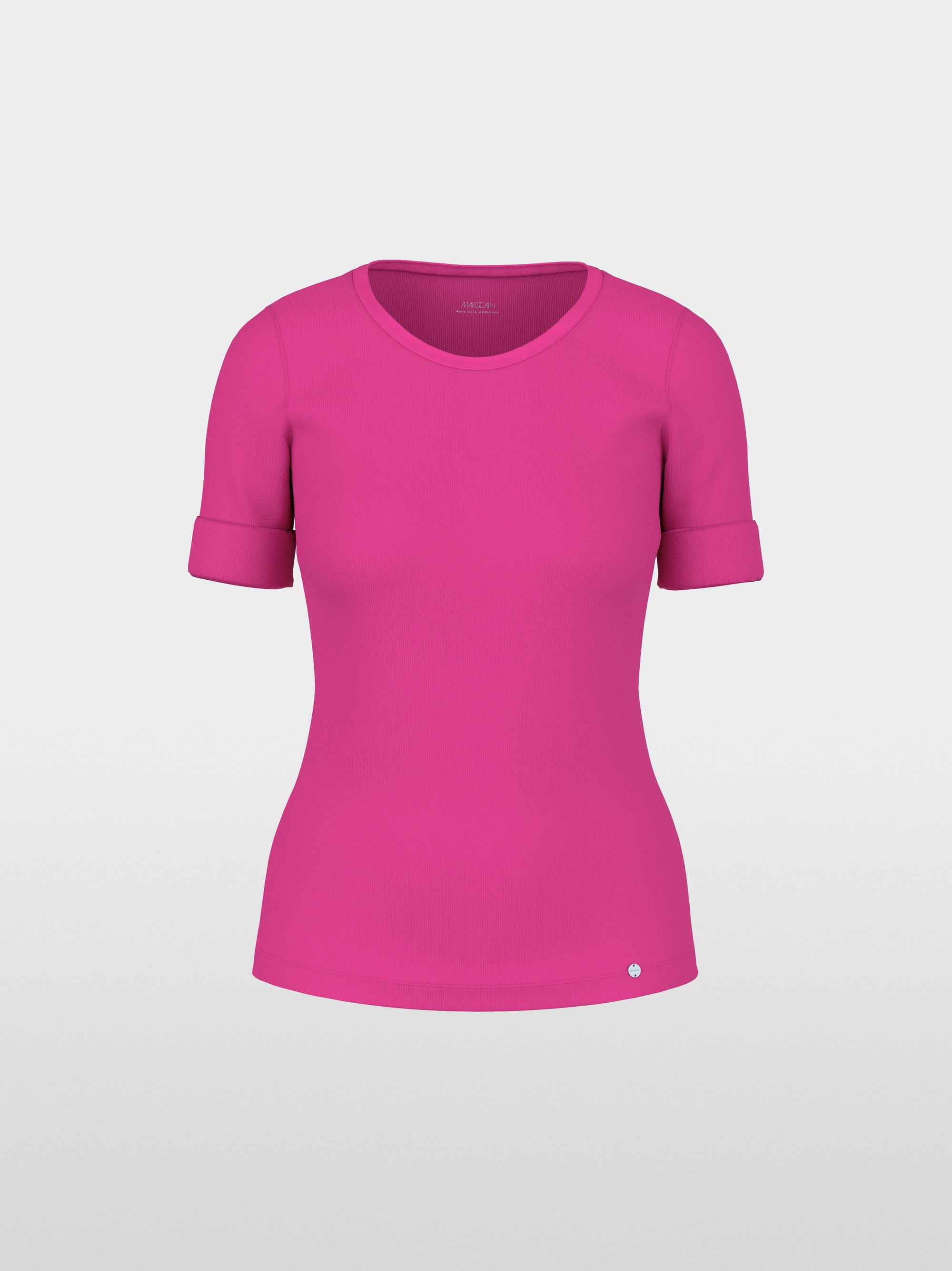 T-shirt en coton stretch à manches courtes