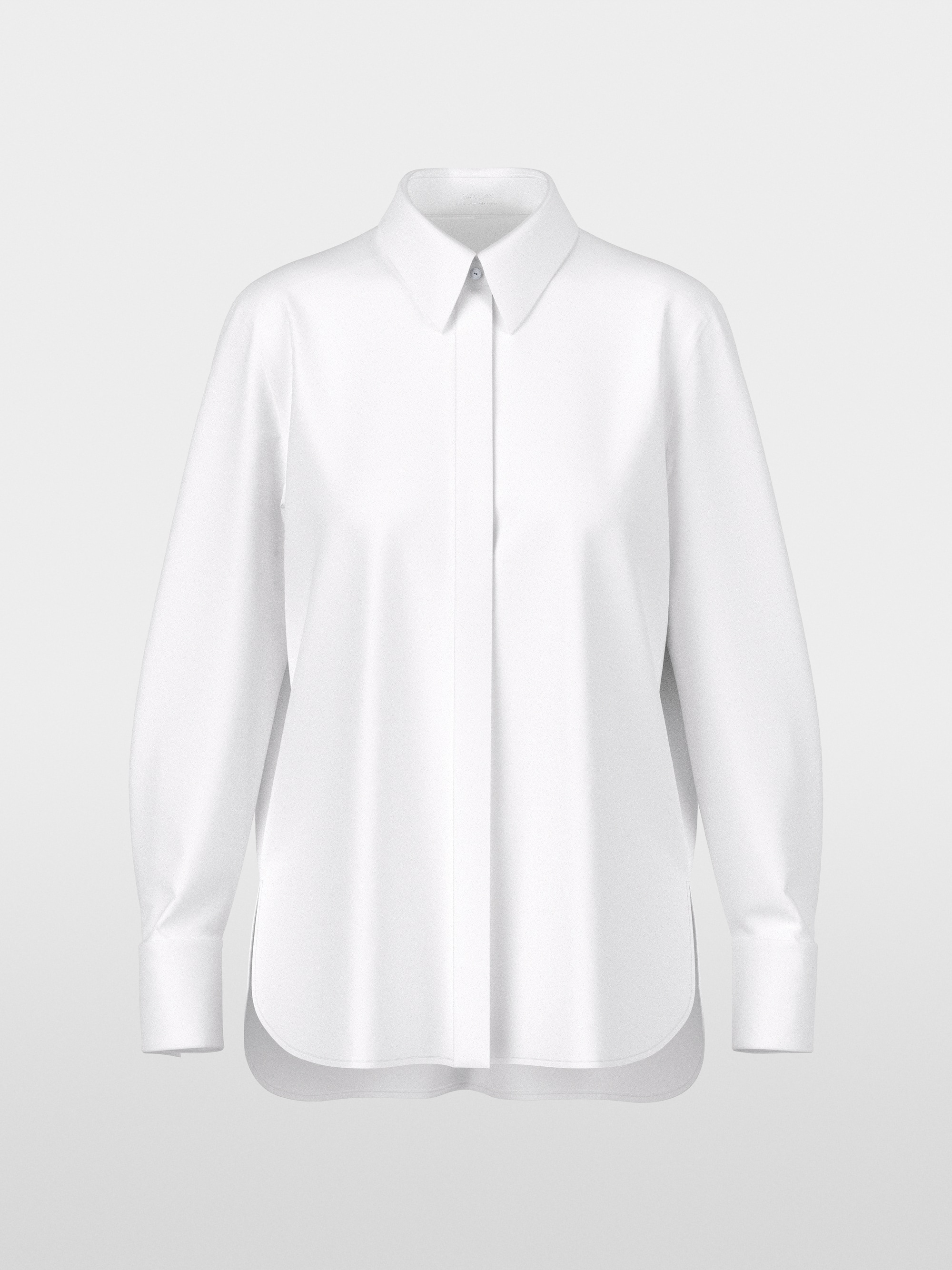 Stretch cotton blouse