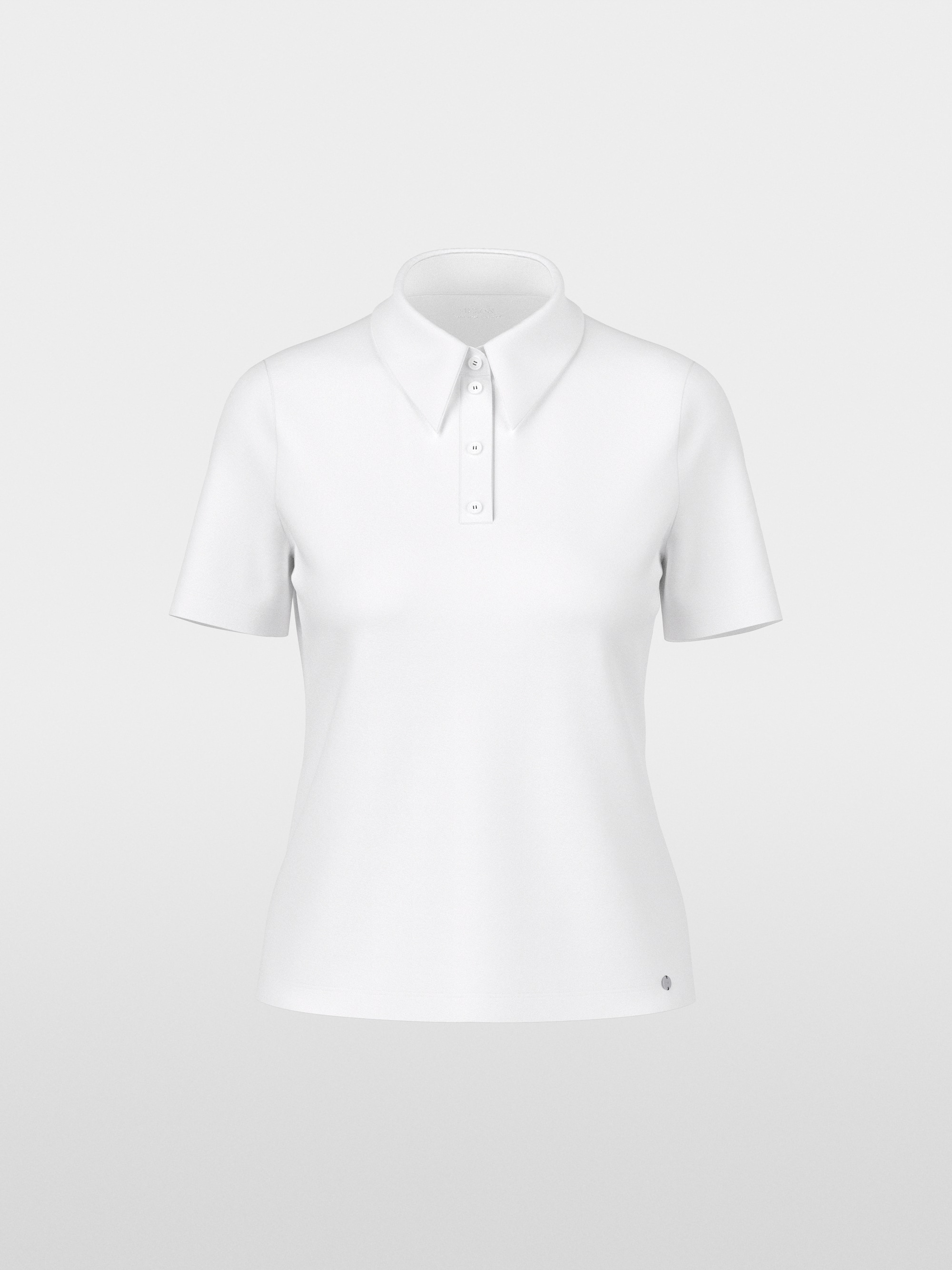 Stretch cotton polo shirt