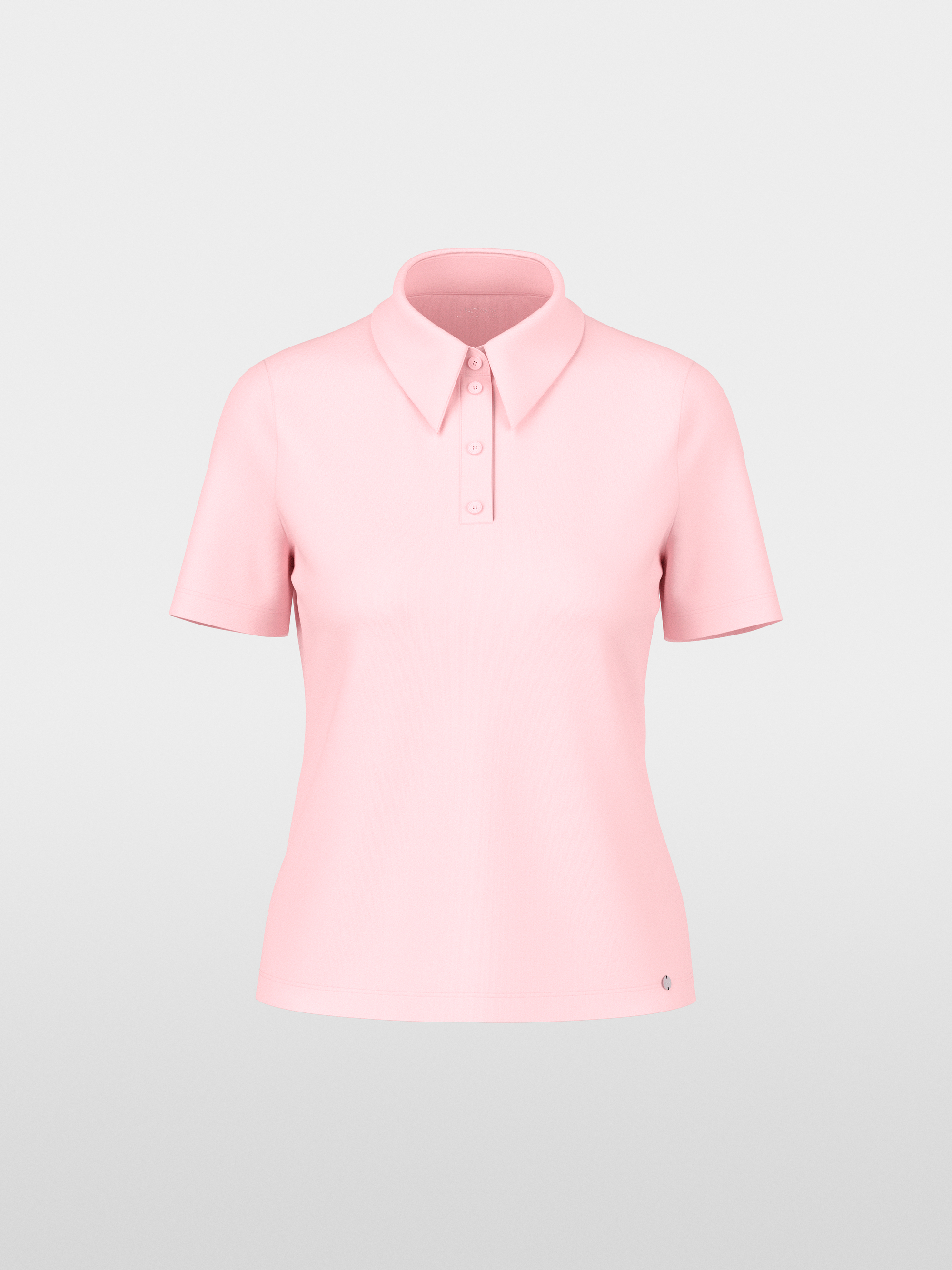Stretch cotton polo shirt