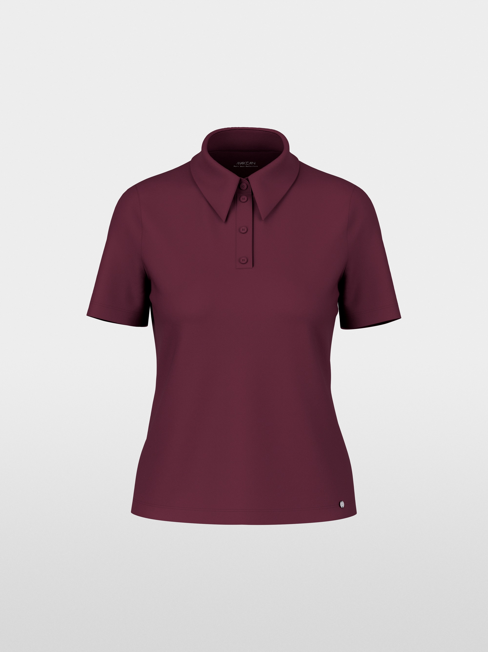 Stretch cotton polo shirt