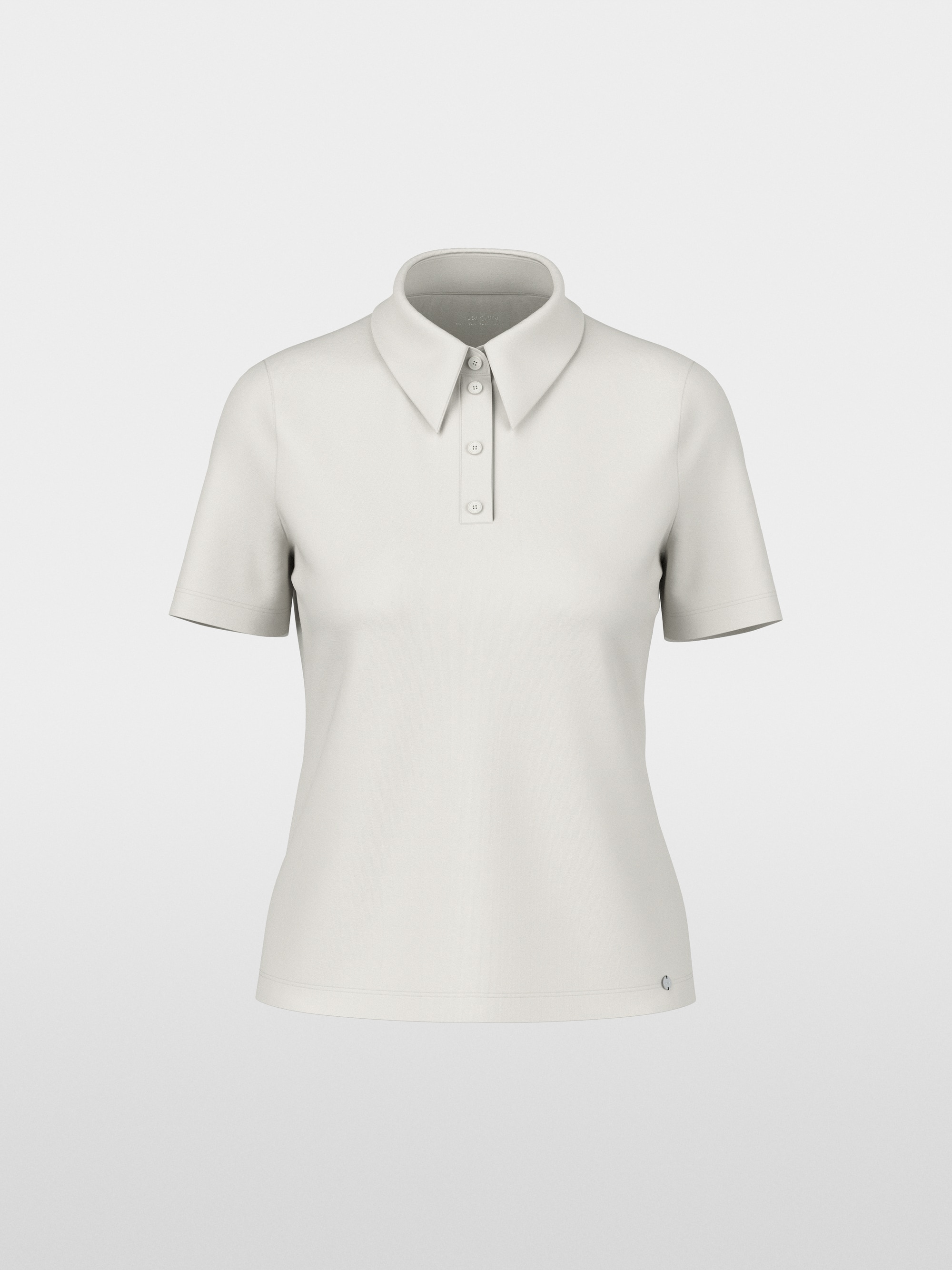Stretch cotton polo shirt