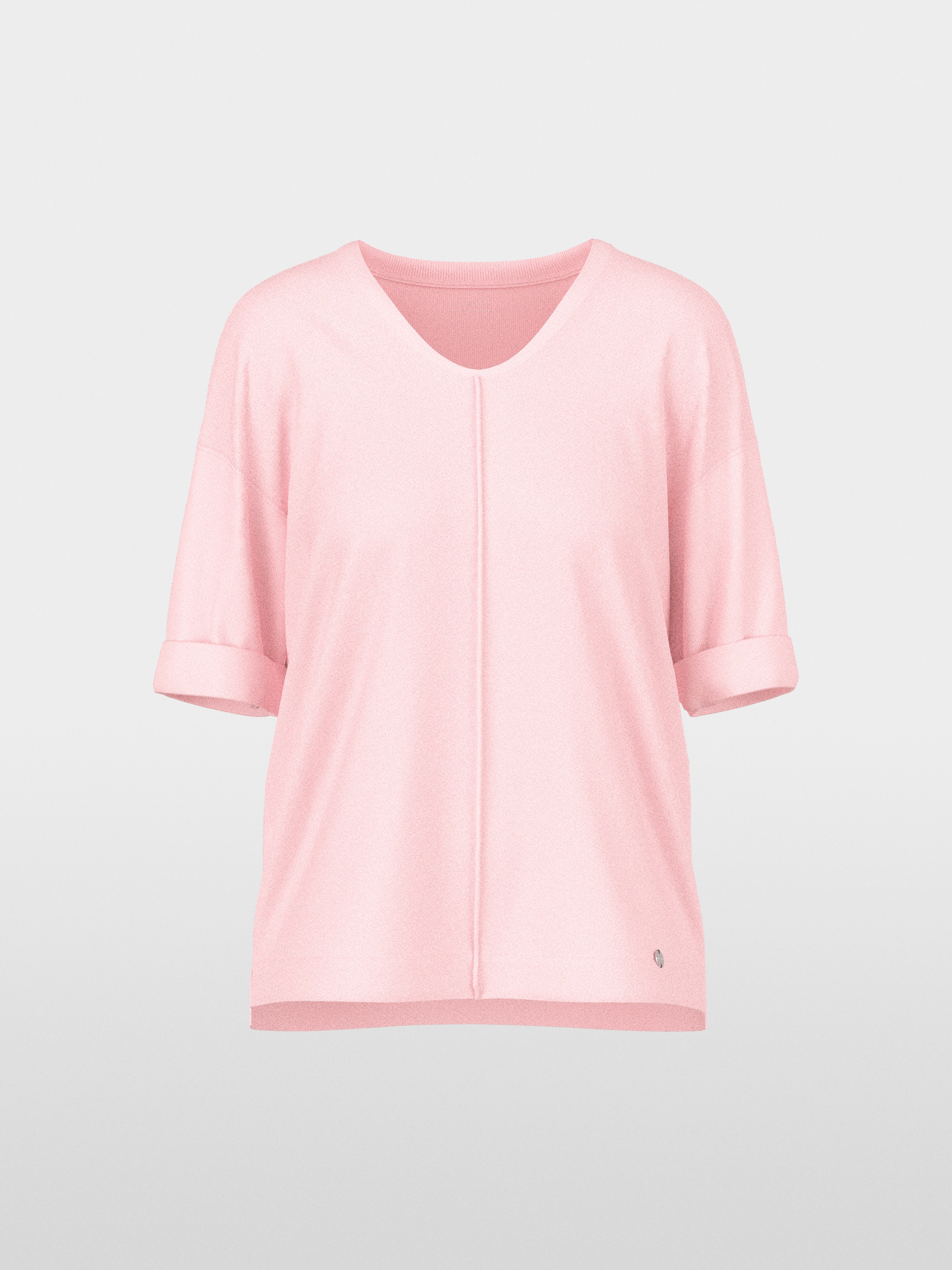 Materials mix blouse-style shirt
