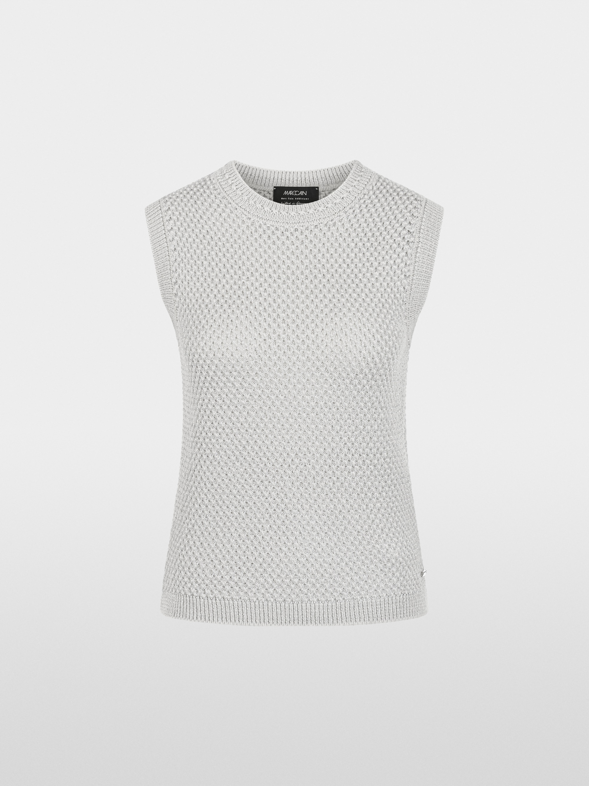 ‘Knitted in Germany’ pearl knit top