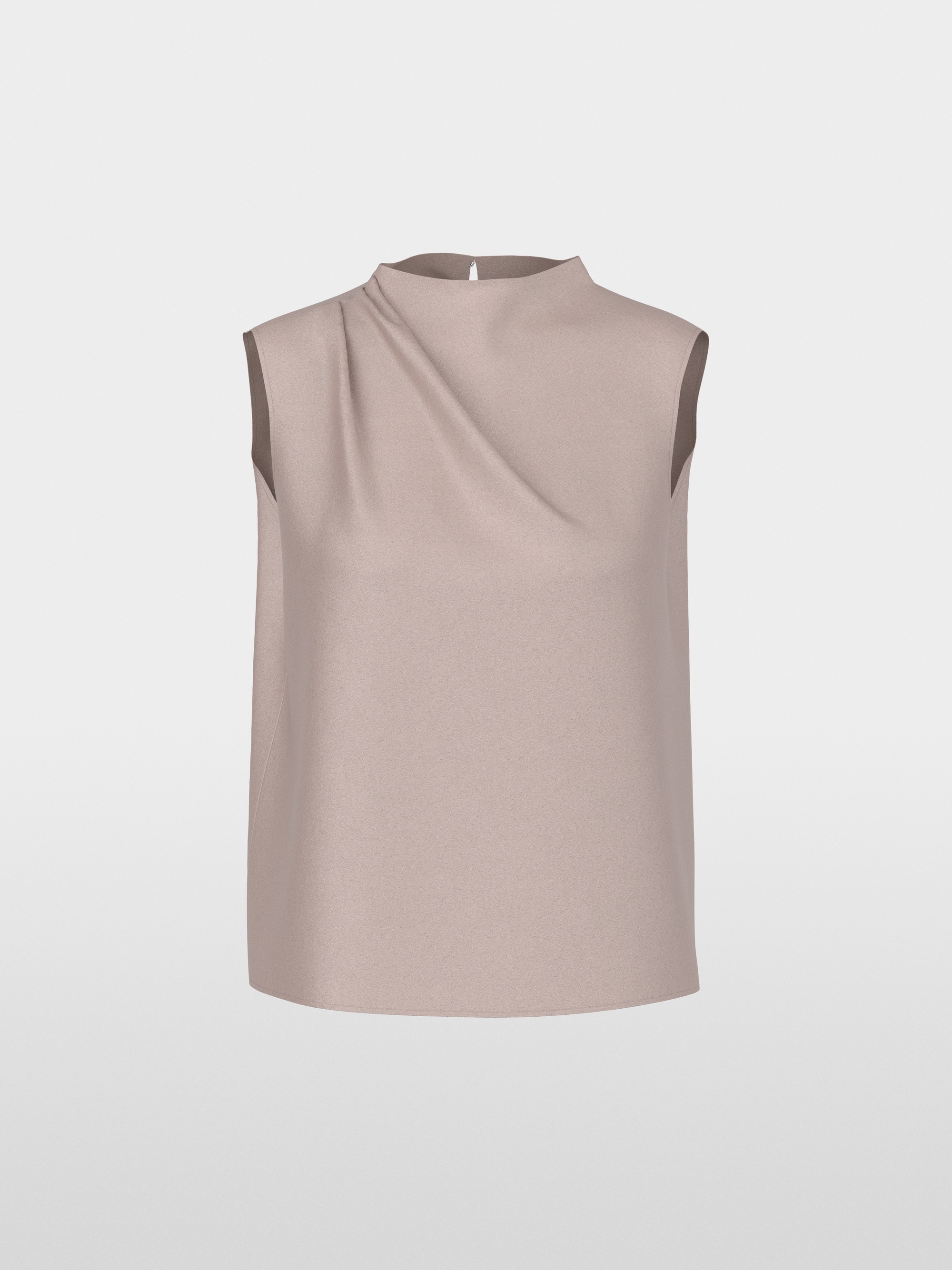 Gathered silk top