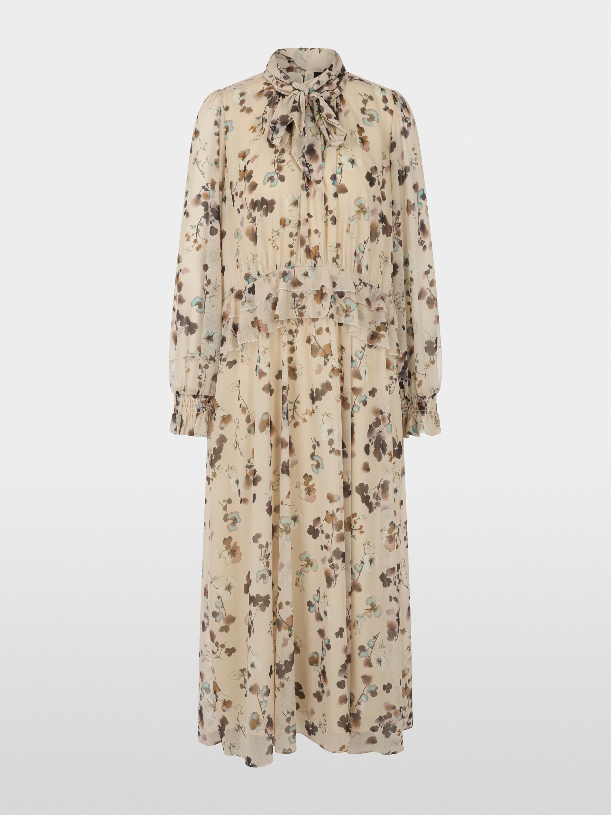 Floral dress with flounces