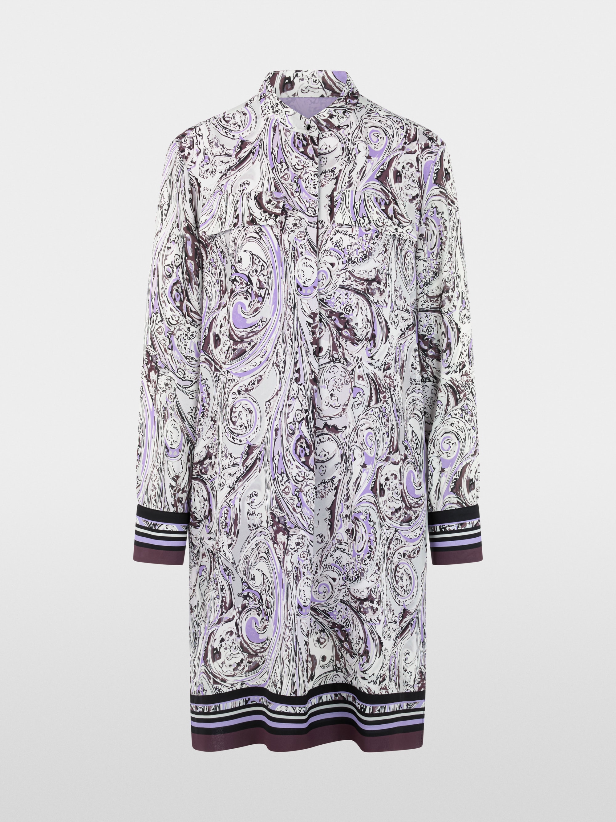 Robe mi-longue à imprimé graphique