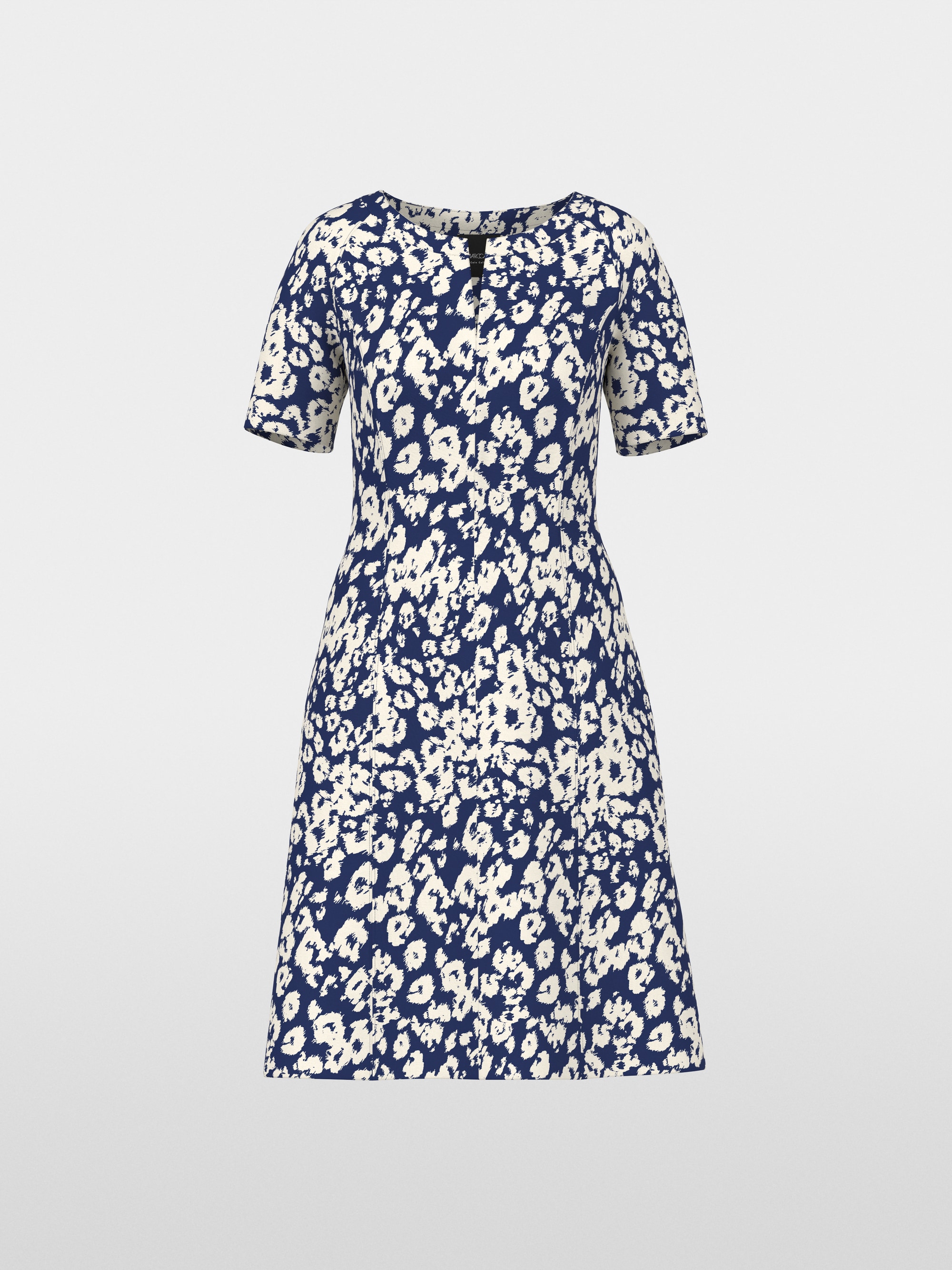 Short dress with all-over print