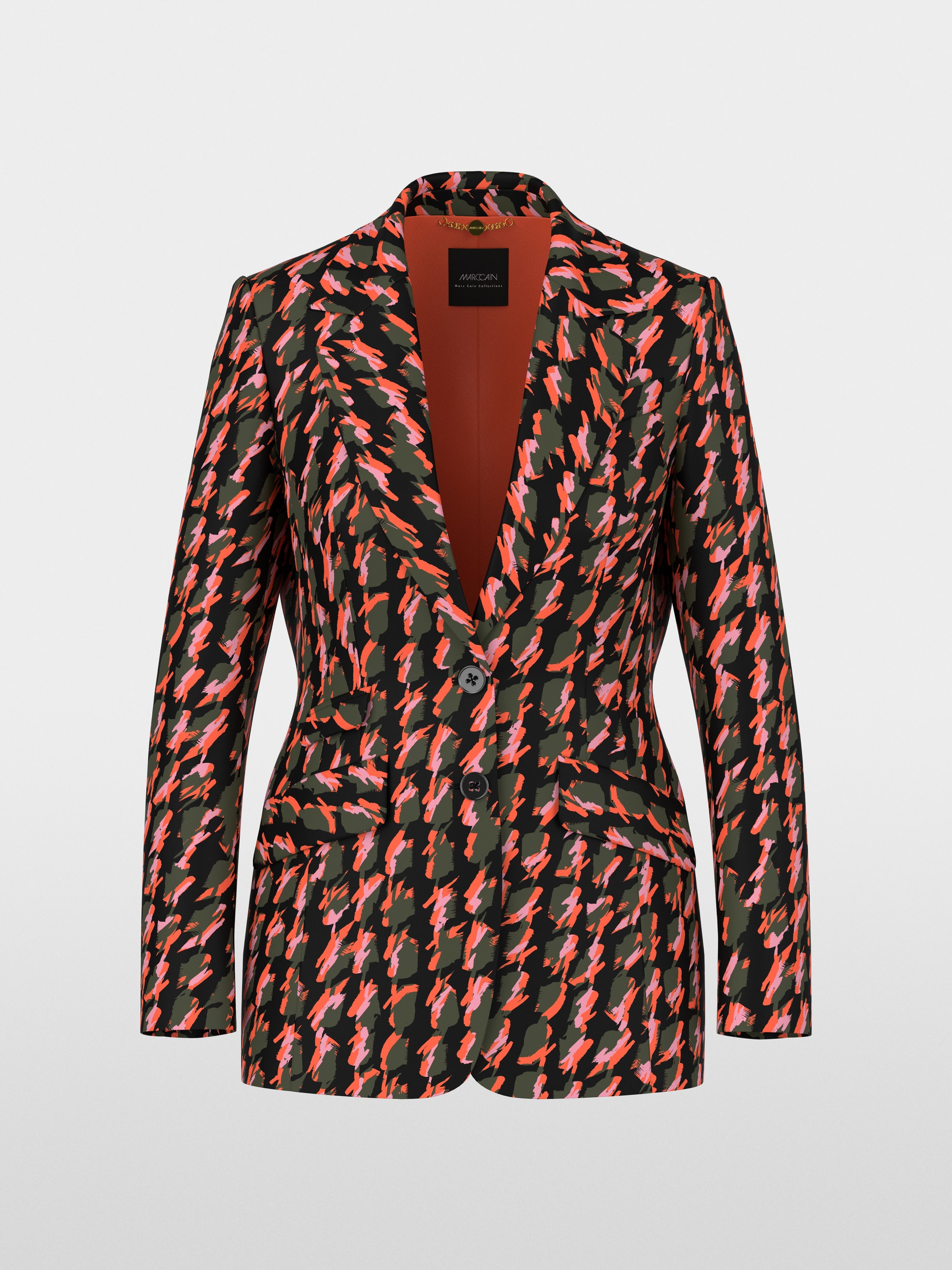 Fitted scuba jersey blazer