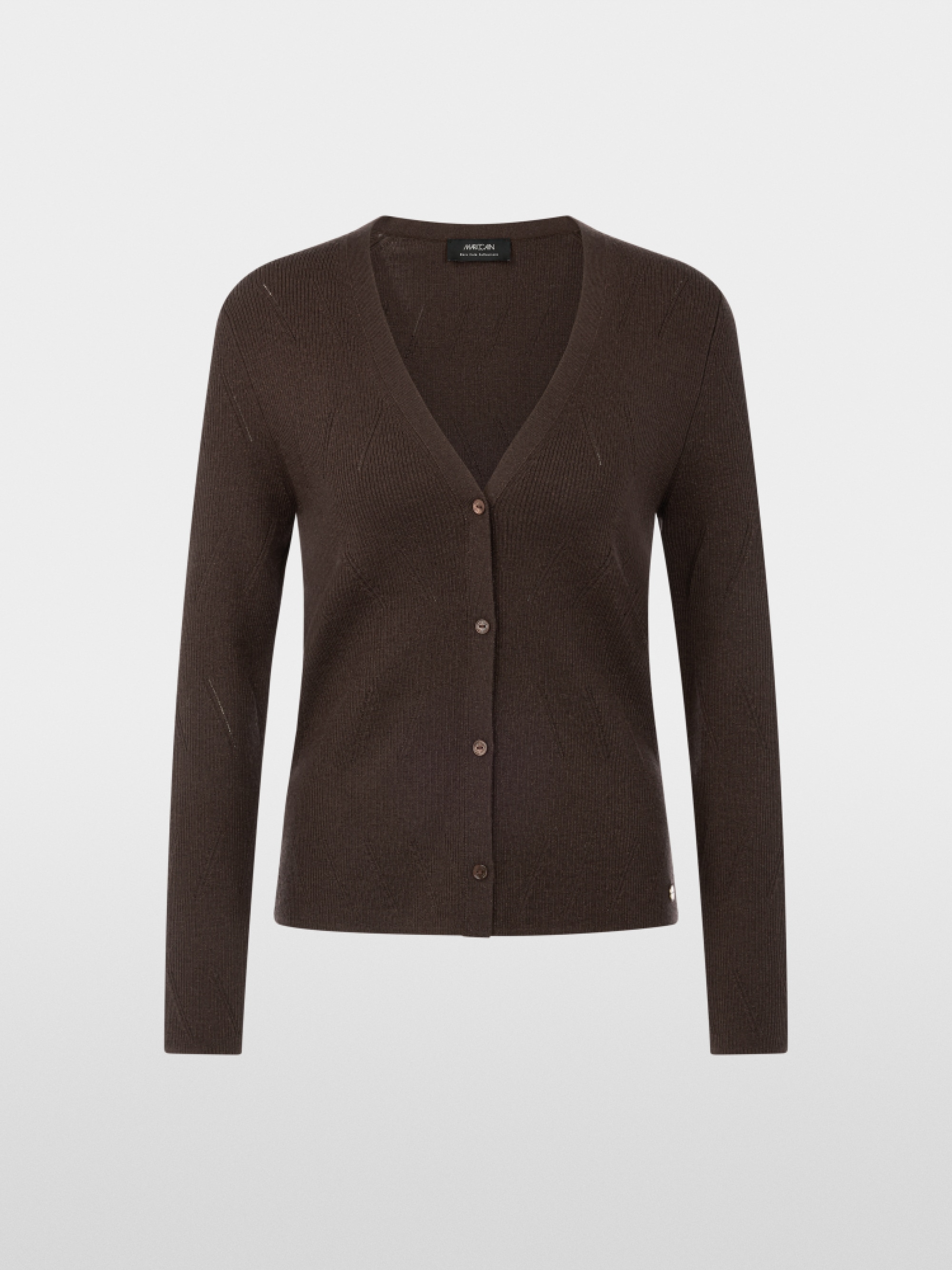 Cardigan with lurex sheen