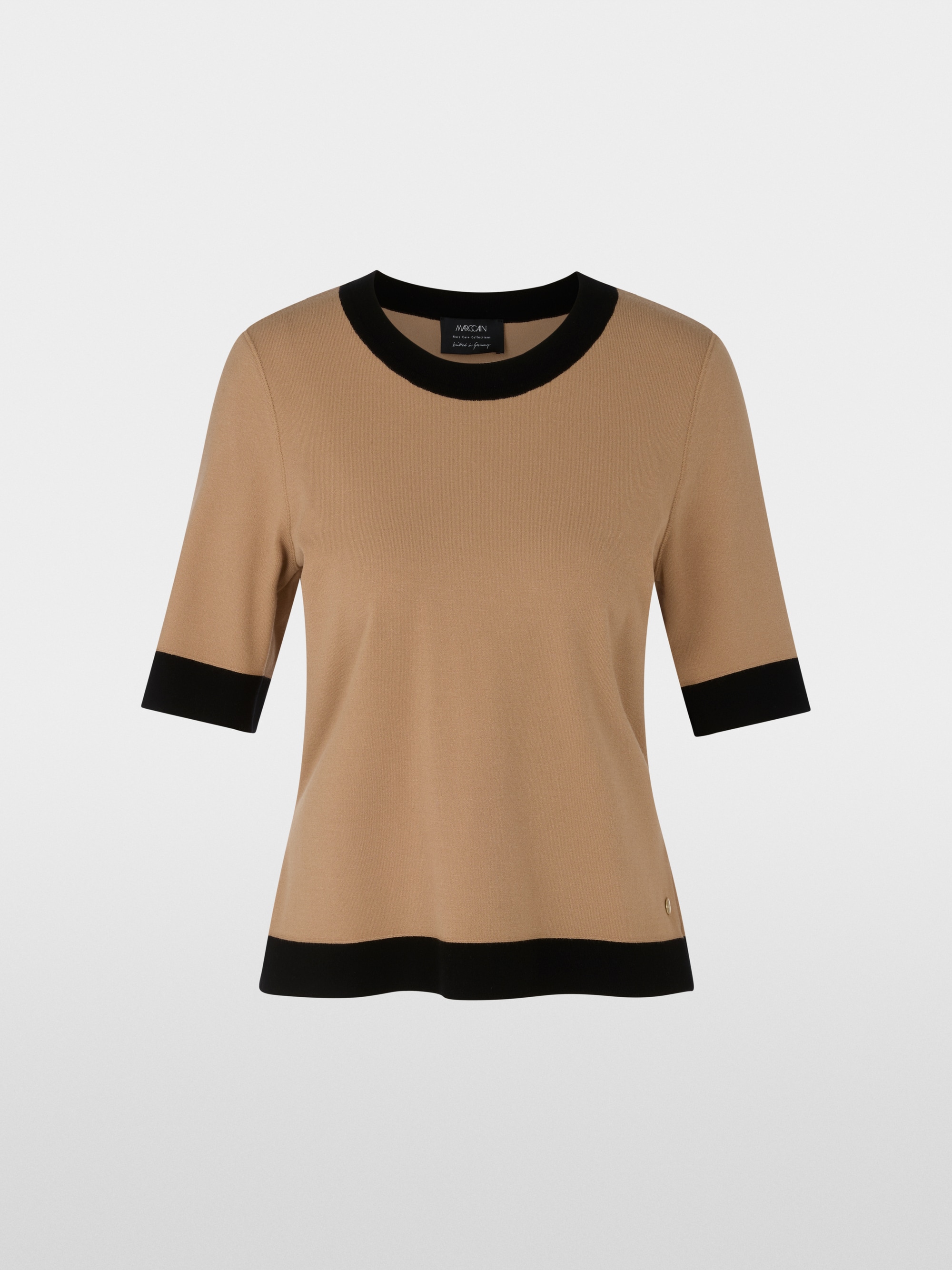 ‘Knitted in Germany’ short sleeve jumper
