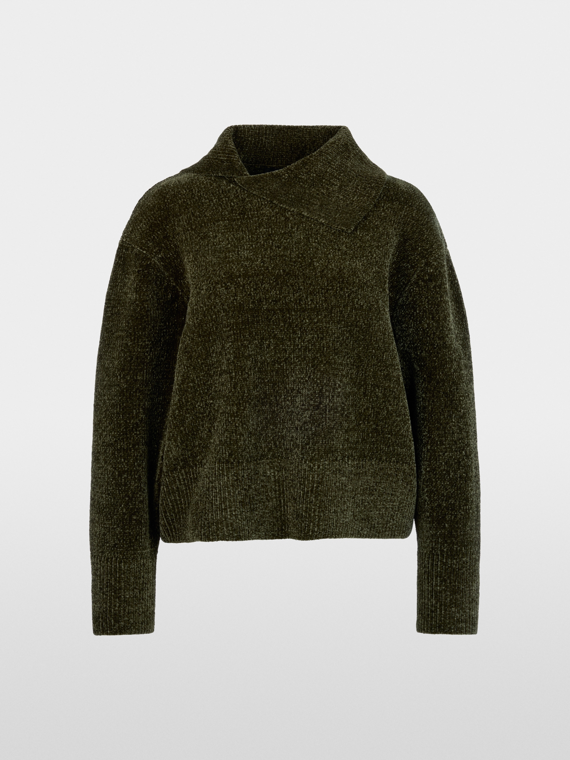 Chenille yarn turtleneck jumper