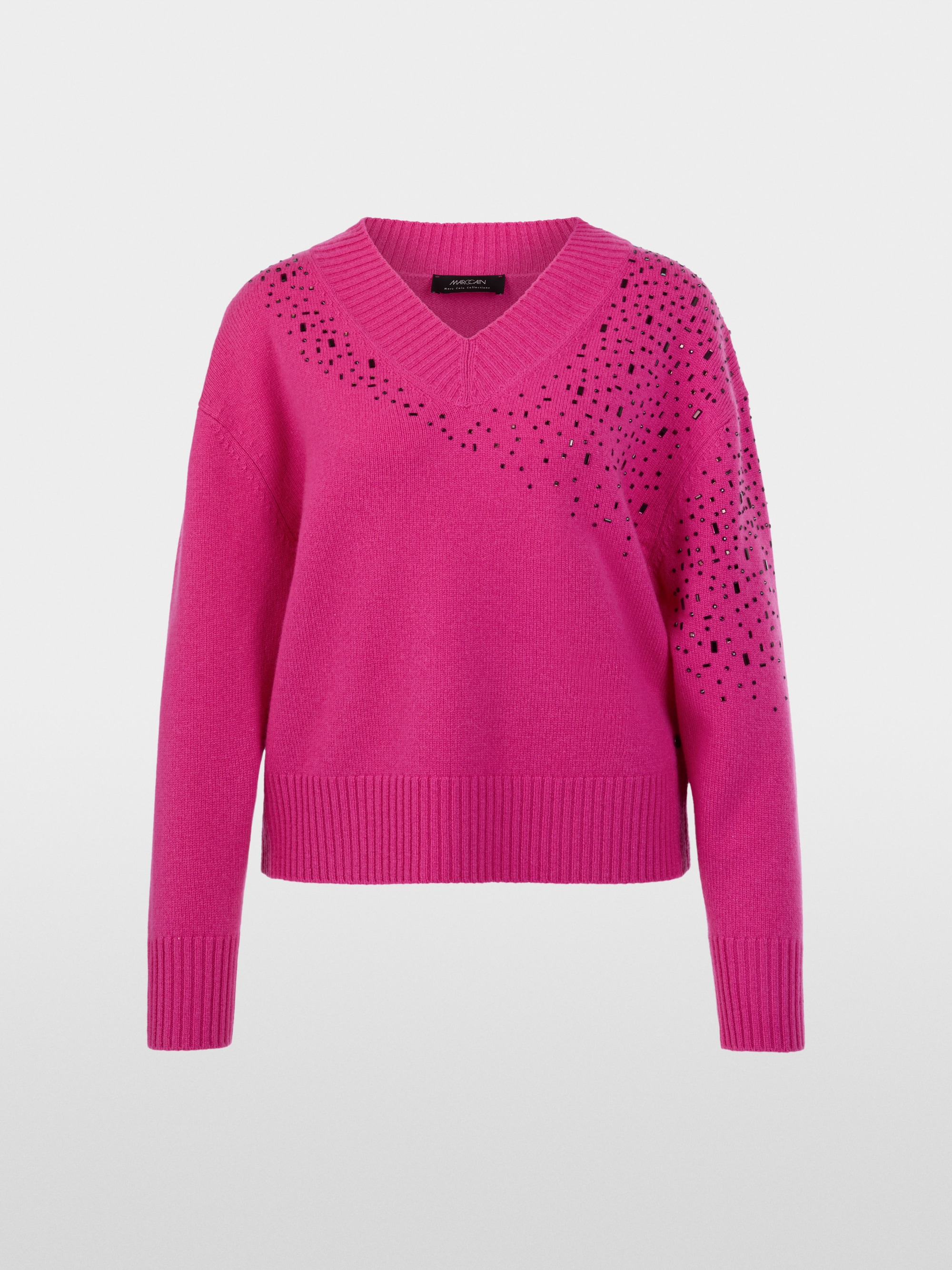 Elegant jumper with rhinestone details