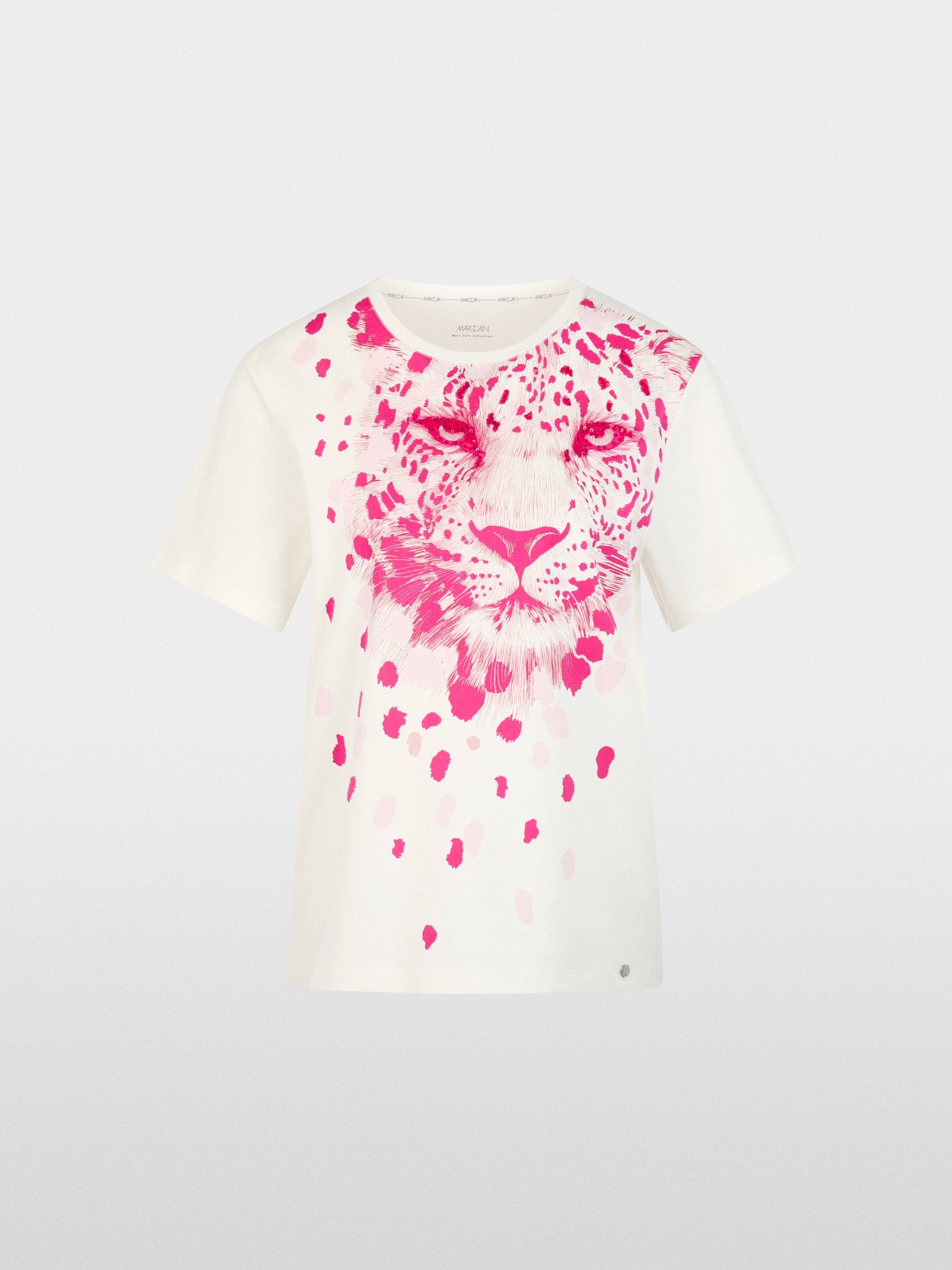 T-shirt with leopard print