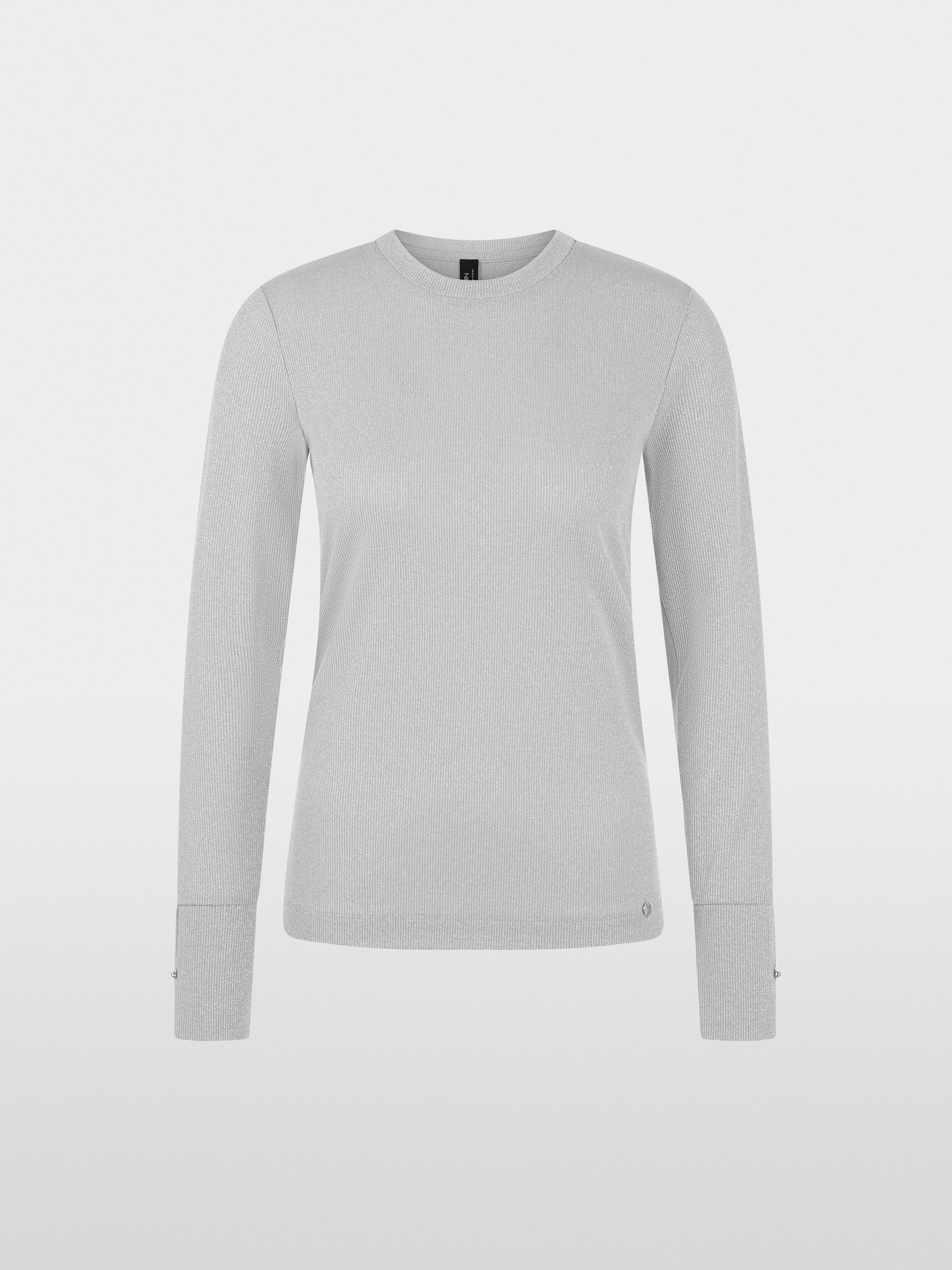 T-shirt à manches longues en lurex