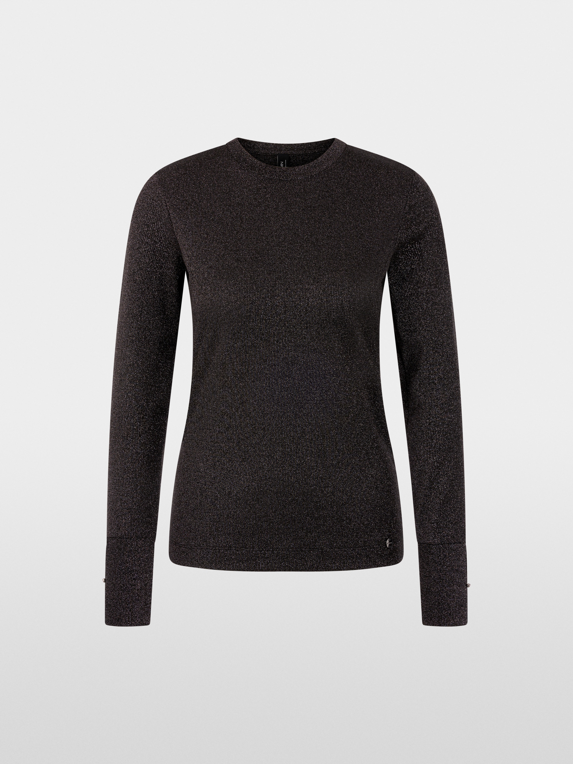 Long-sleeved lurex shirt