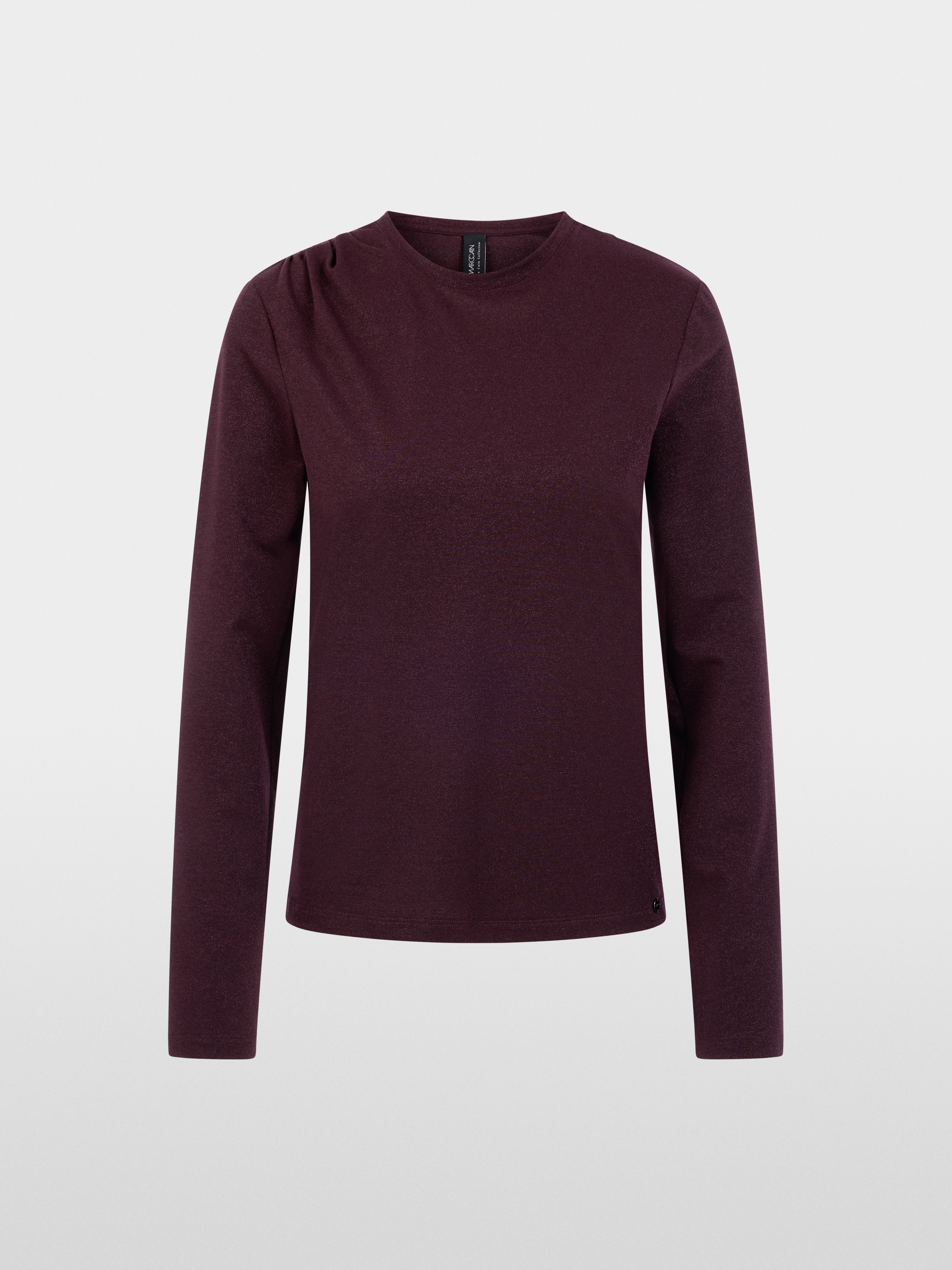 Fitted shirt with lurex