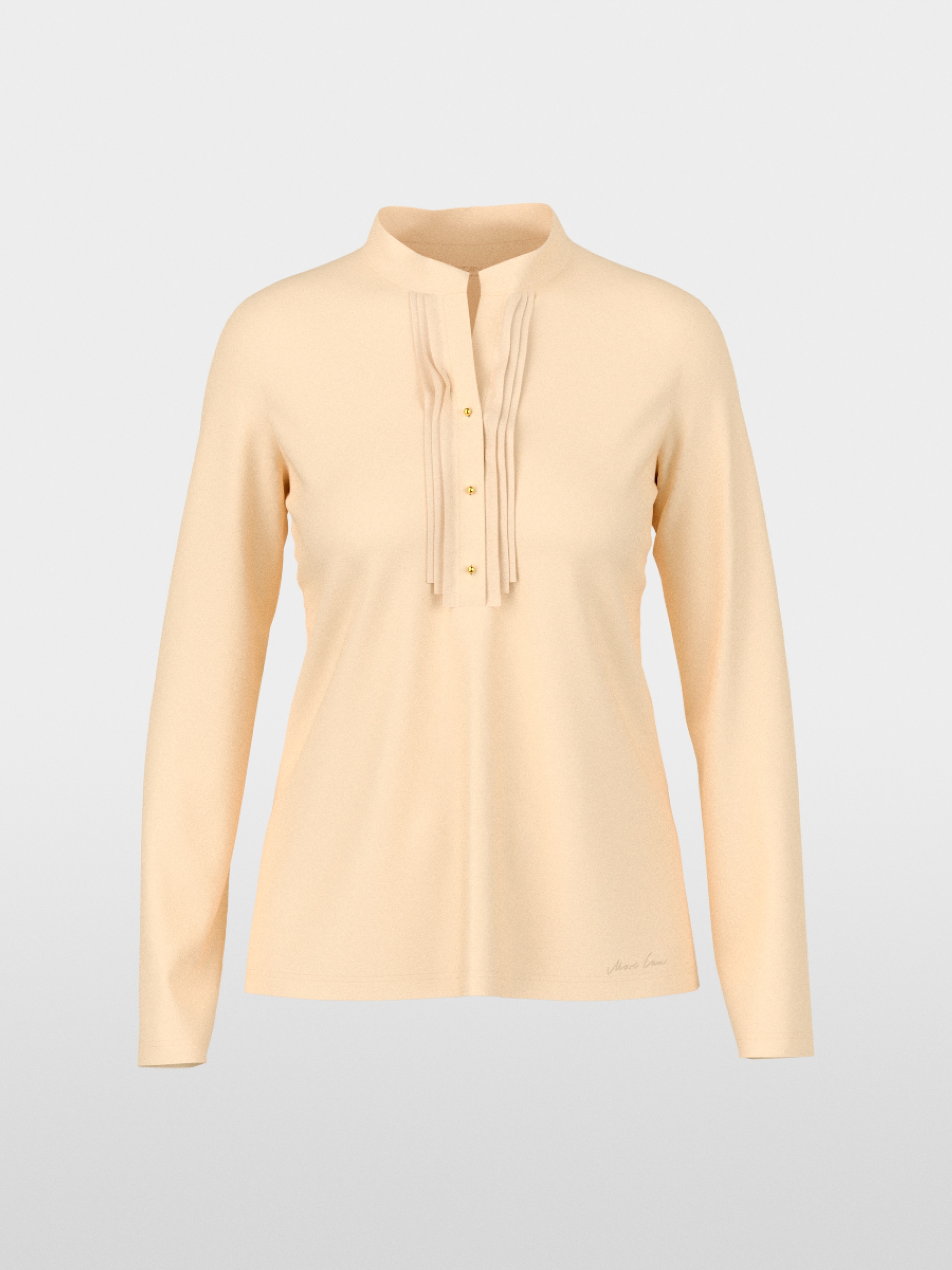 T-shirt à manches longues avec détails en soie