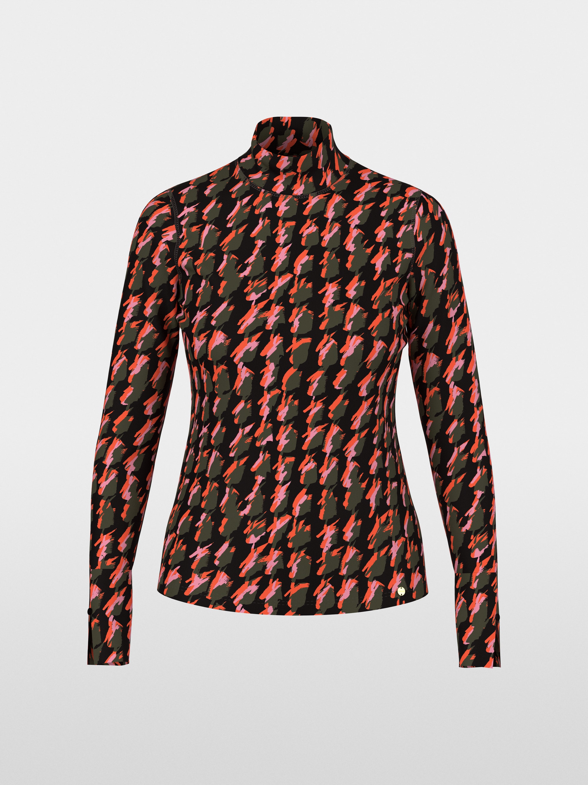 Shirt with abstract houndstooth pattern